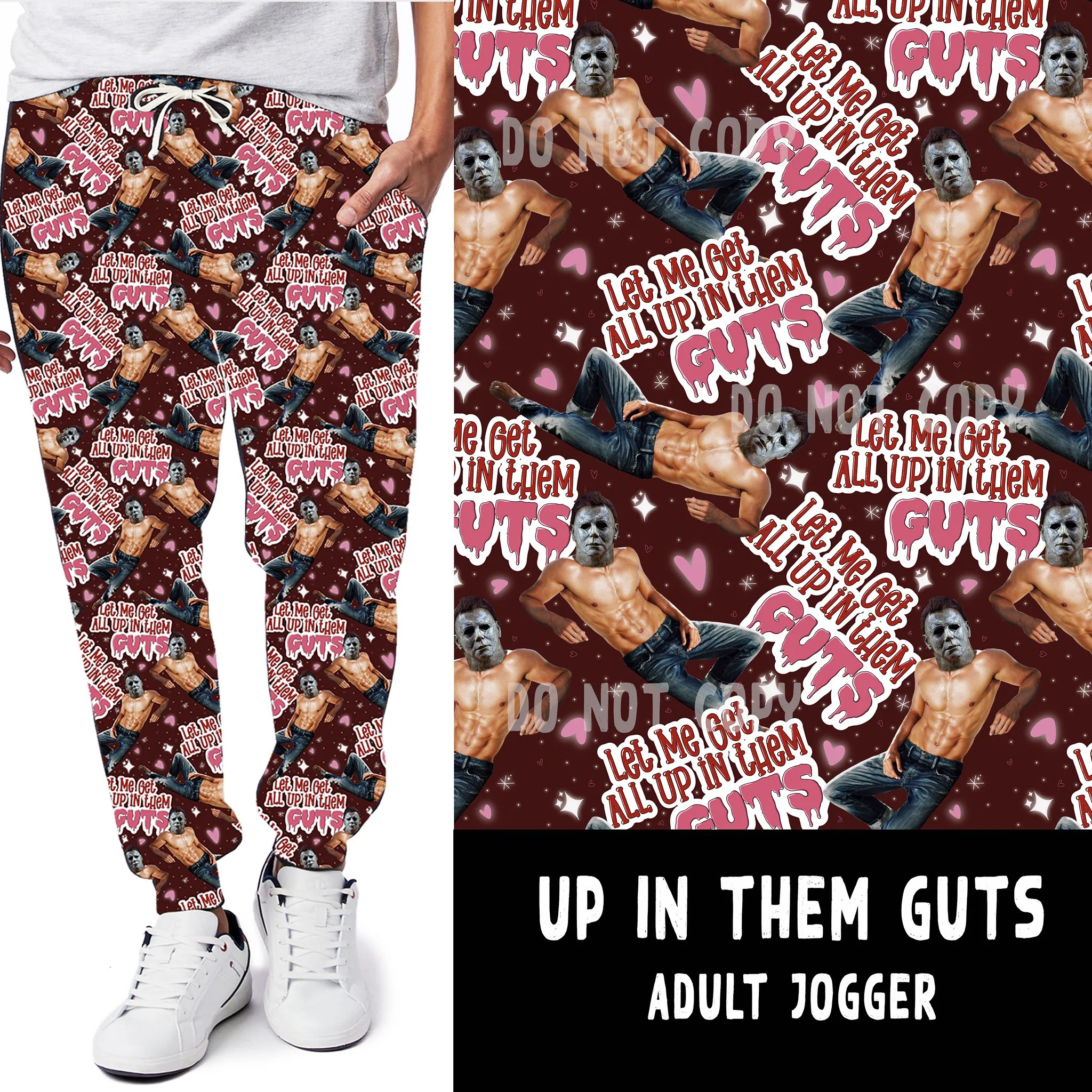 LUCKY IN LOVE-UP IN THEM GUTS LEGGINGS/JOGGERS - Image 2