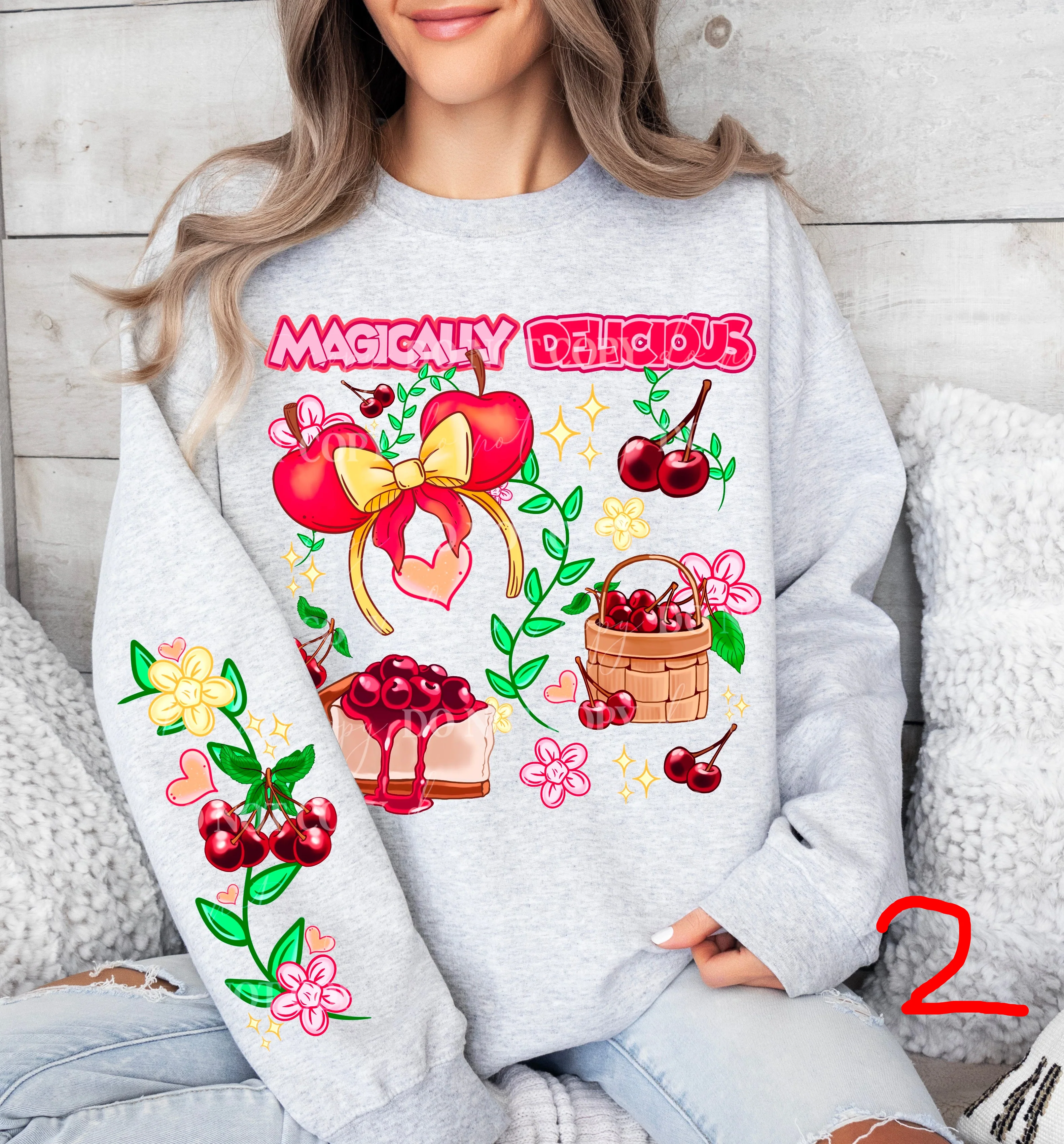 MAGICALLY DELICIOUS SWEATSHIRT W/ SLEEVE PRINT COLLECTION - Image 2