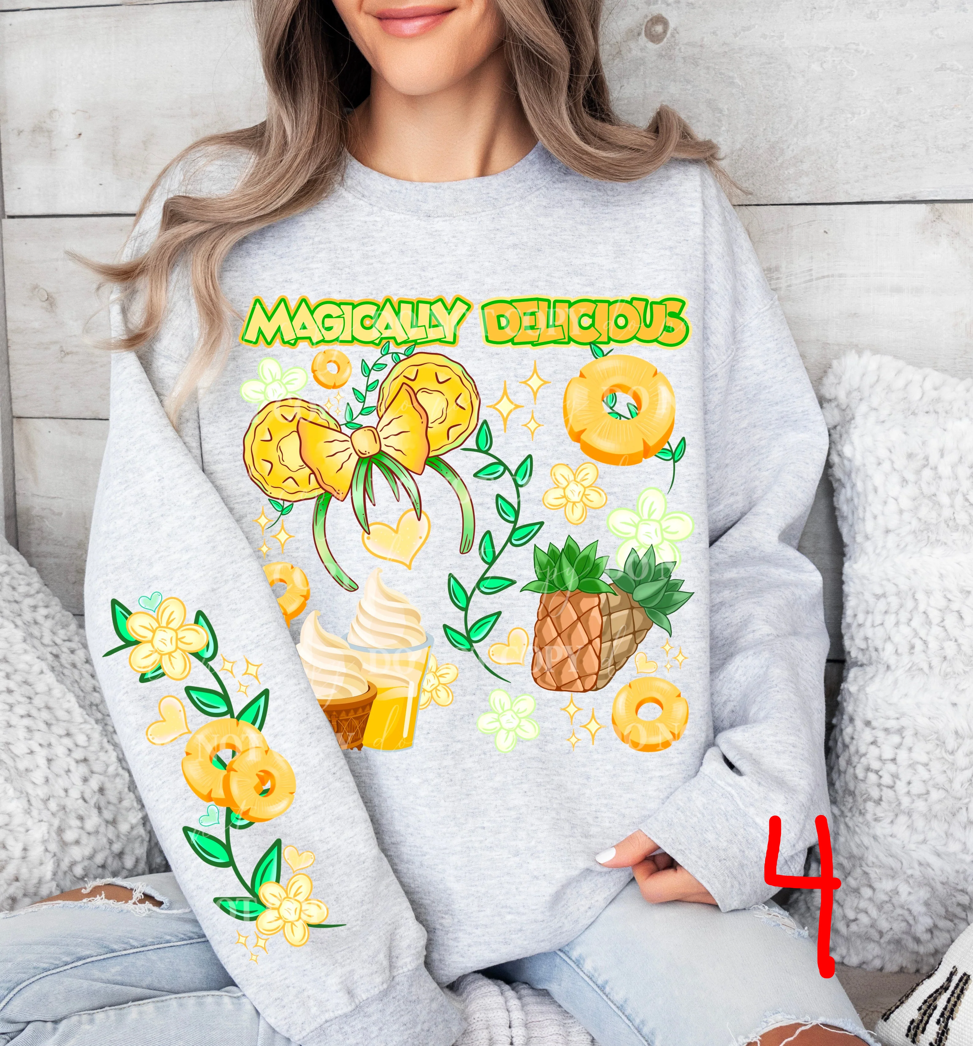 MAGICALLY DELICIOUS SWEATSHIRT W/ SLEEVE PRINT COLLECTION - Image 4