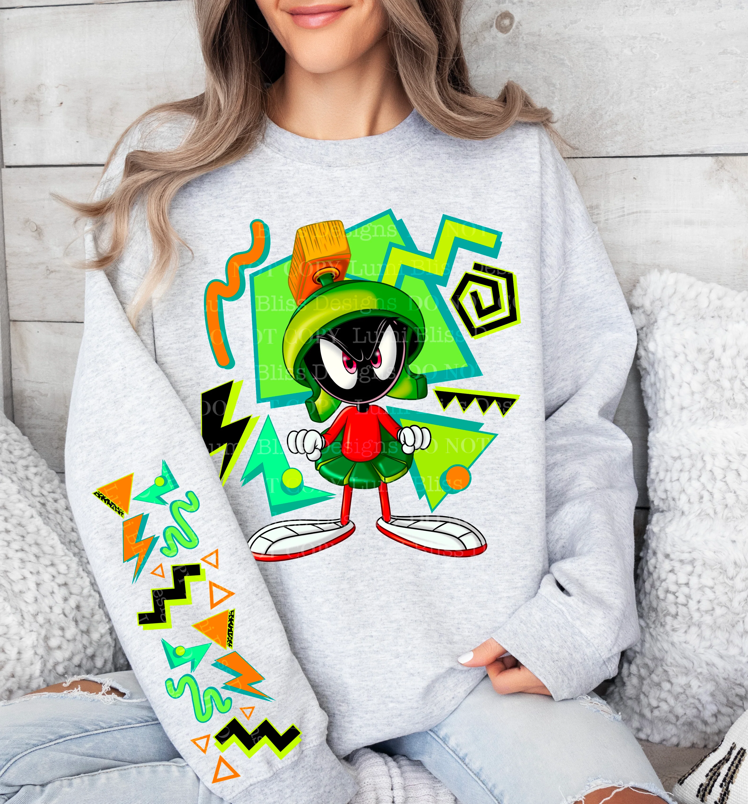 MARTIAN SWEATSHIRT W/ SLEEVE PRINT - Image 2