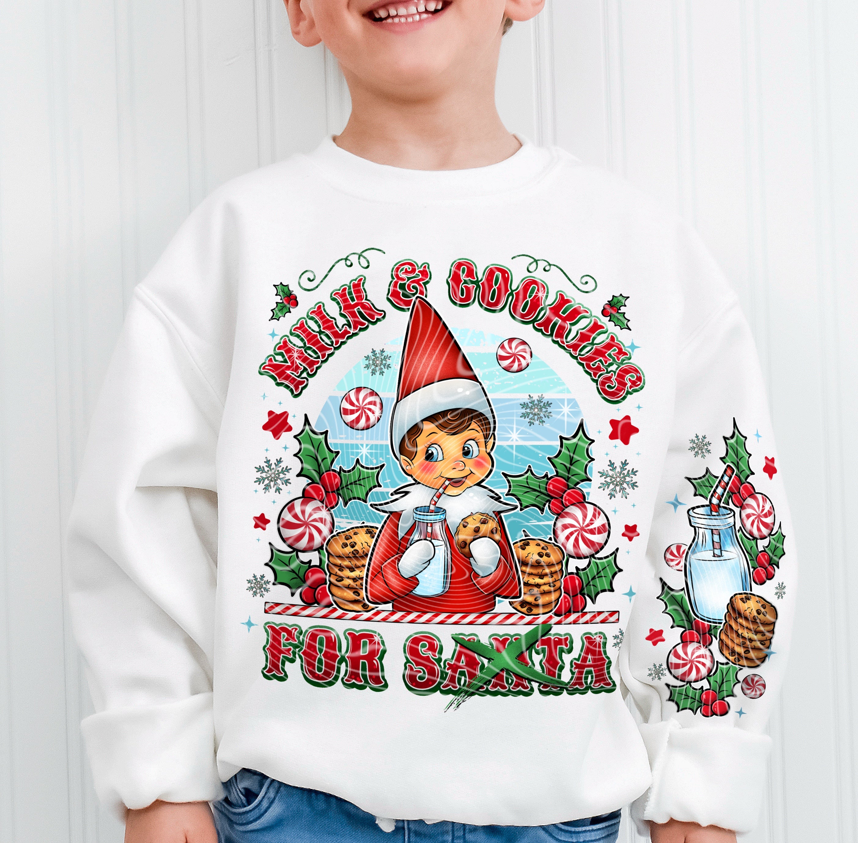 MILK COOKIES SWEATSHIRT W/ SLEEVE PRINT - Image 2