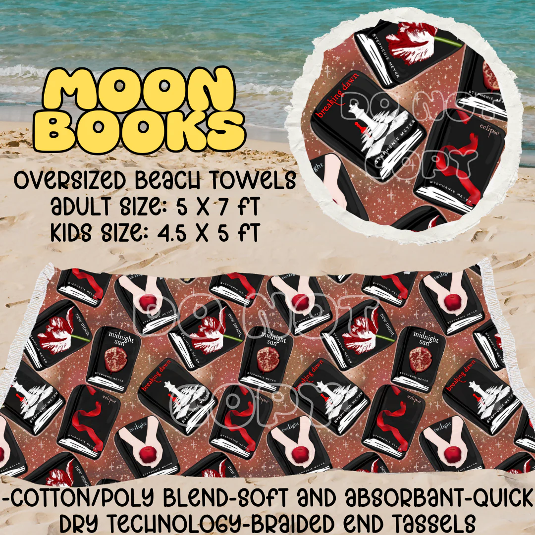 Moon Books -OVERSIZED BEACH TOWEL 6-PREORDER CLOSING 3/20