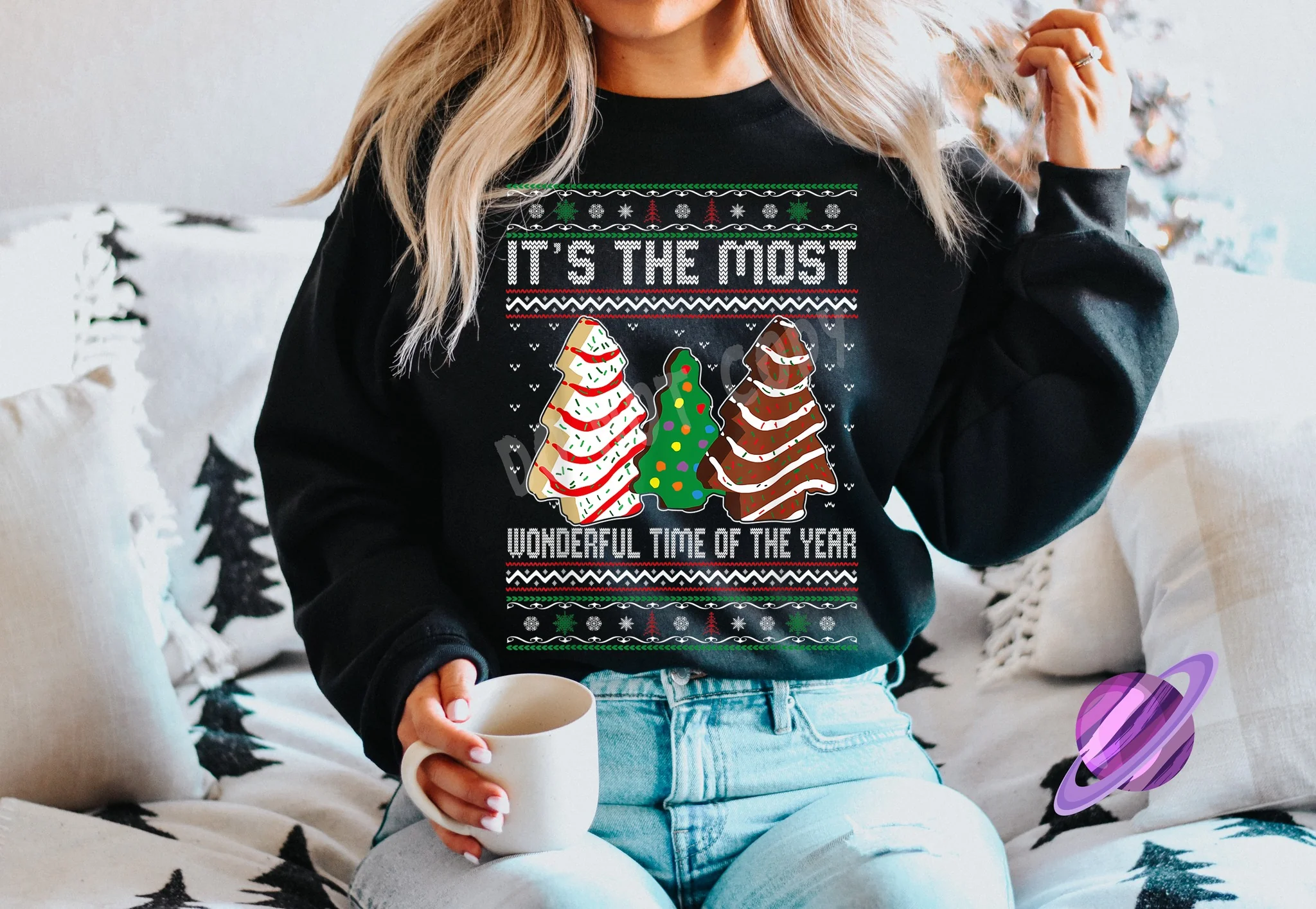 MOST WONDERFUL CAKE CREWNECK SWEATSHIRT