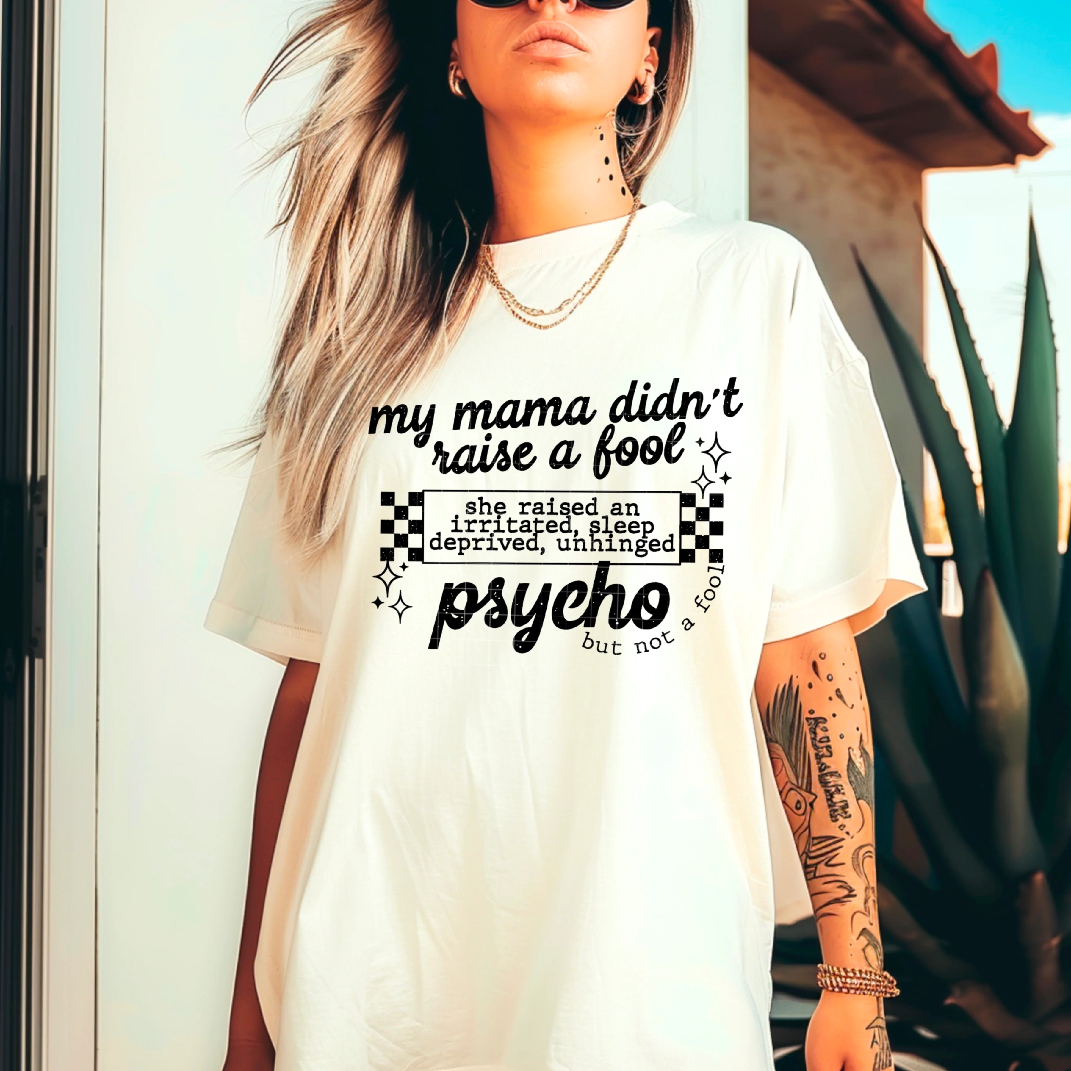 MY MAMA DIDNT RAISE A FOOL TEE - Image 2