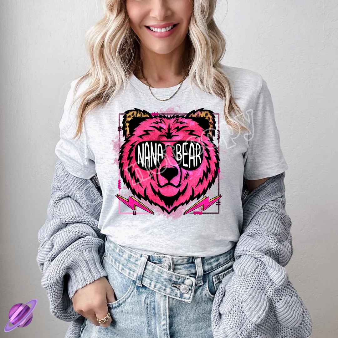 NANA BEAR PINK TEE