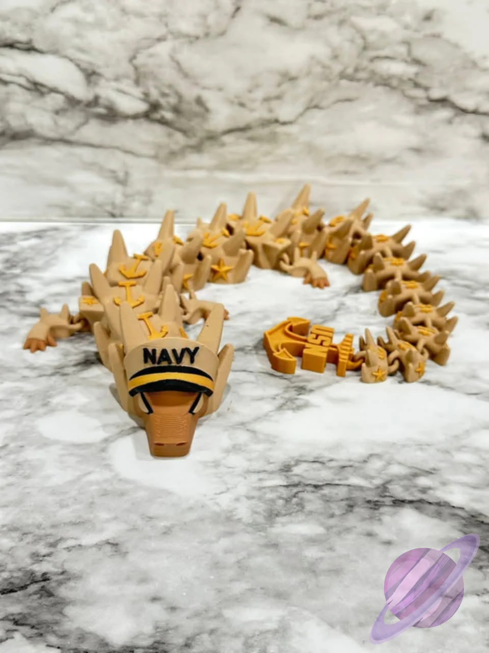 3D PRINTED NAVY DRAGON - Image 2