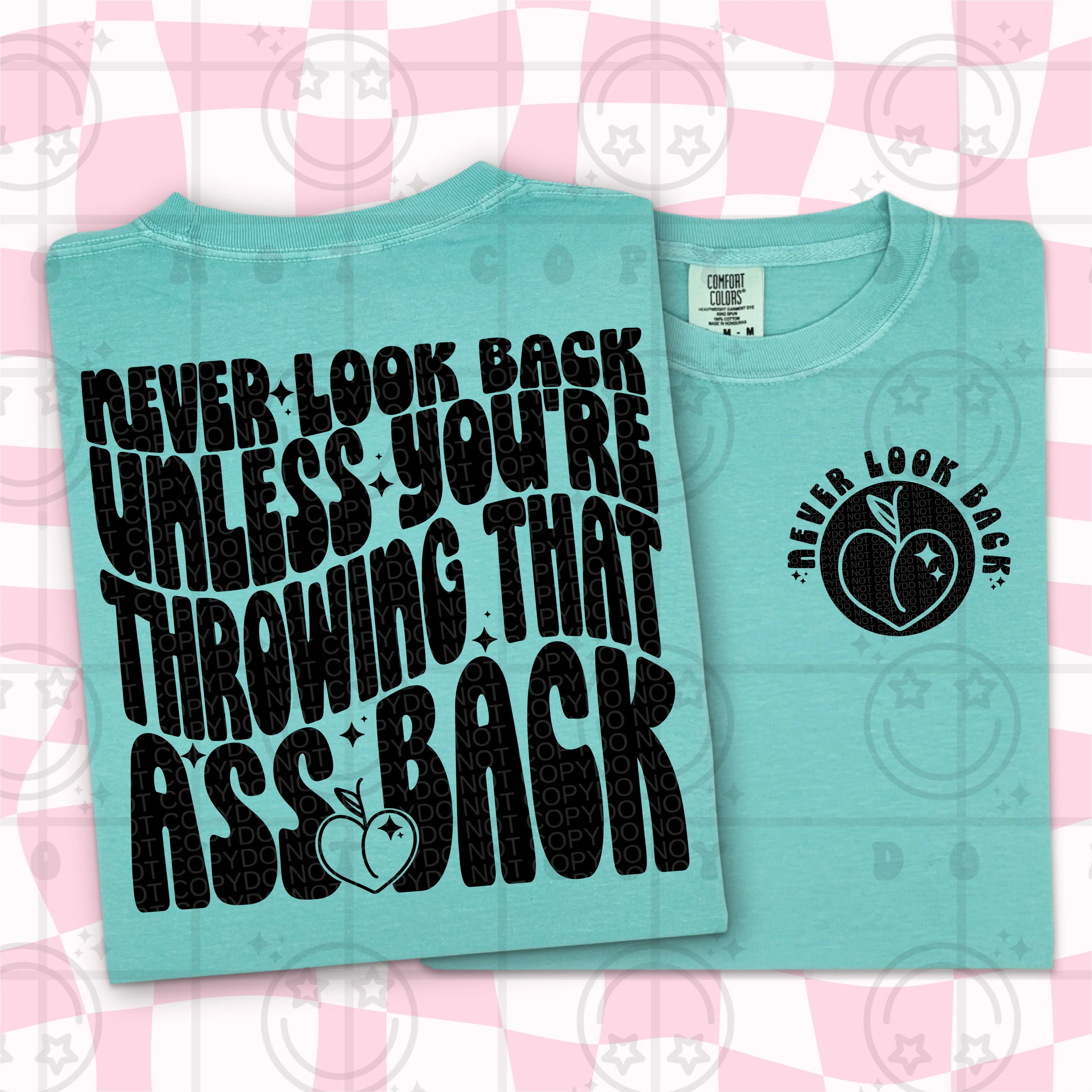 NEVER LOOK BACK DOUBLE SIDED TEE - Image 2