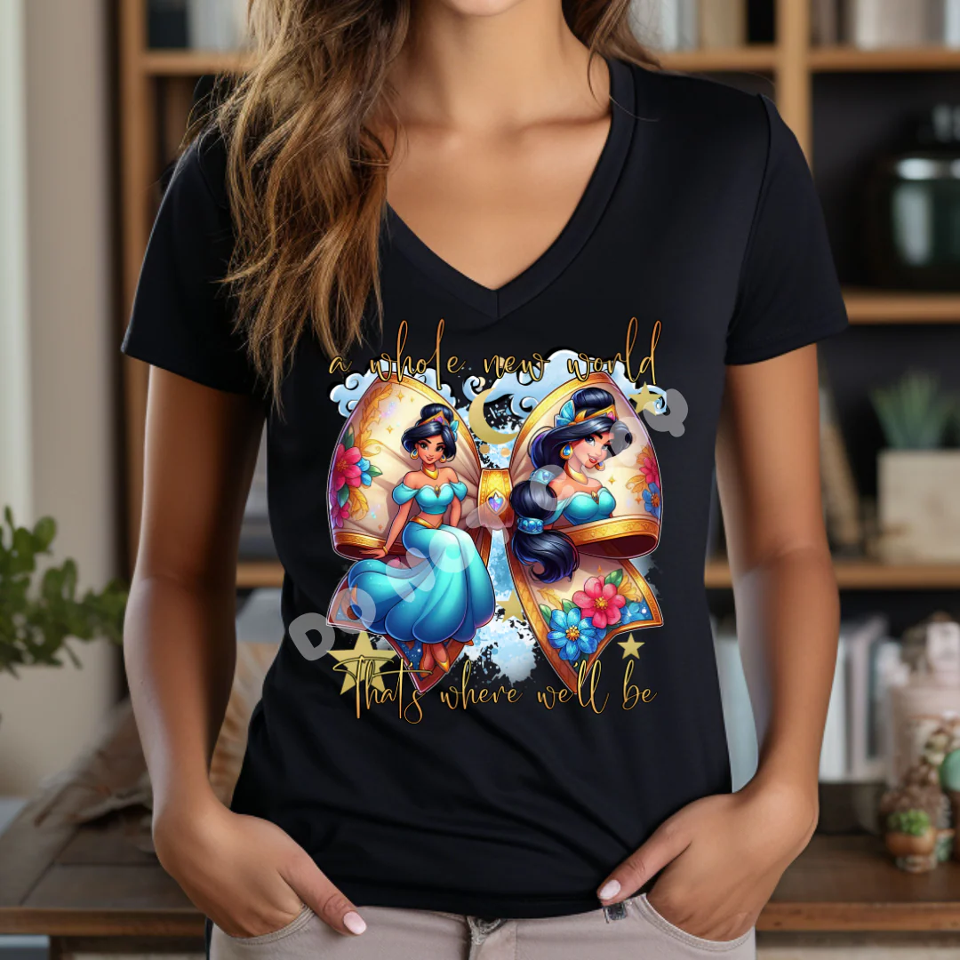 NEW WORLD BOW - BOW RUN- V NECK TEE/TANK TOP