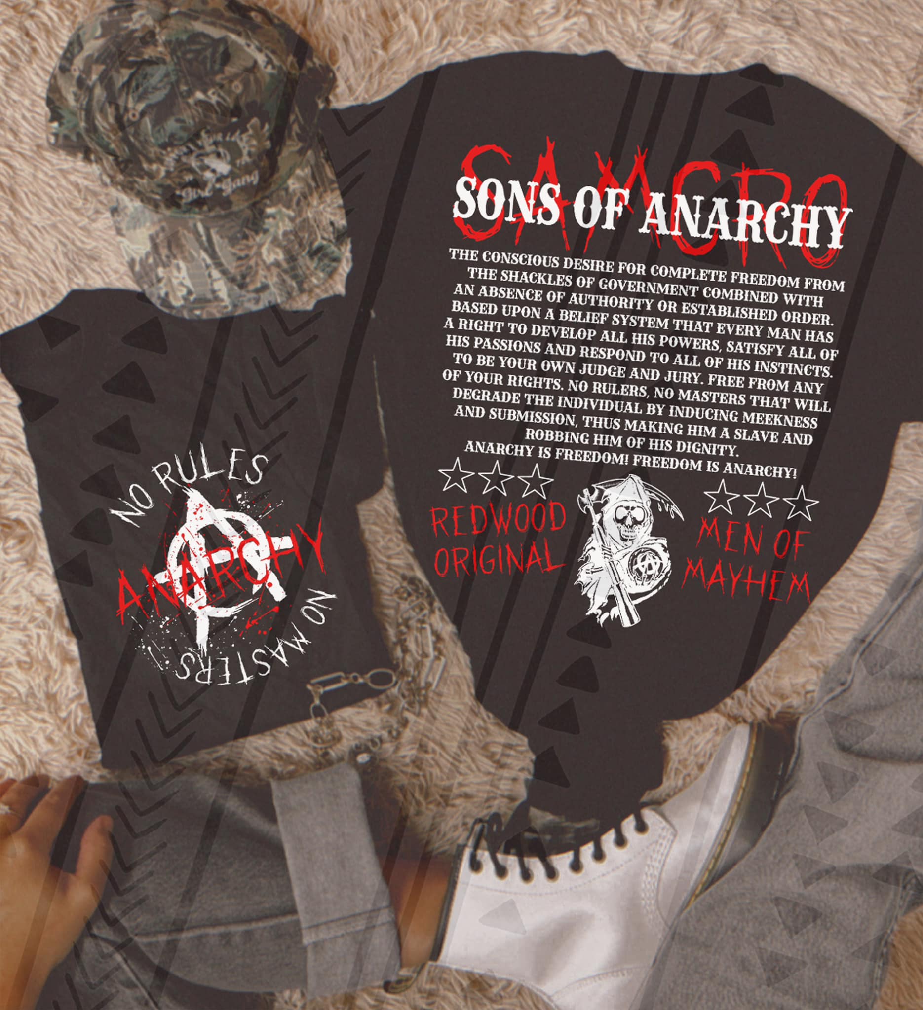 NO RULES DOUBLE SIDED TEE