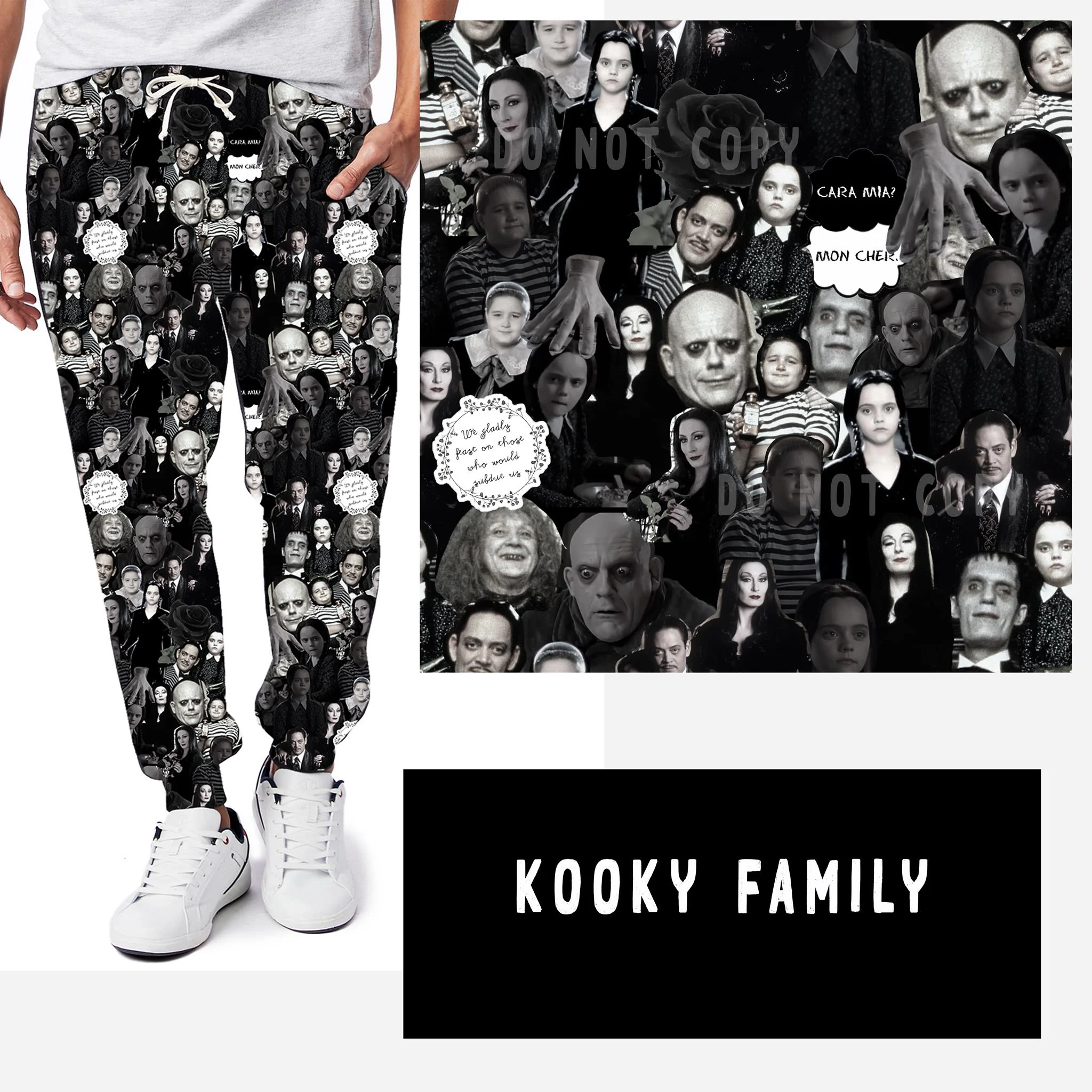 NOSTALGIC WEIRDOS RUN-KOOKY FAMILY LEGGINGS/JOGGERS - Image 2