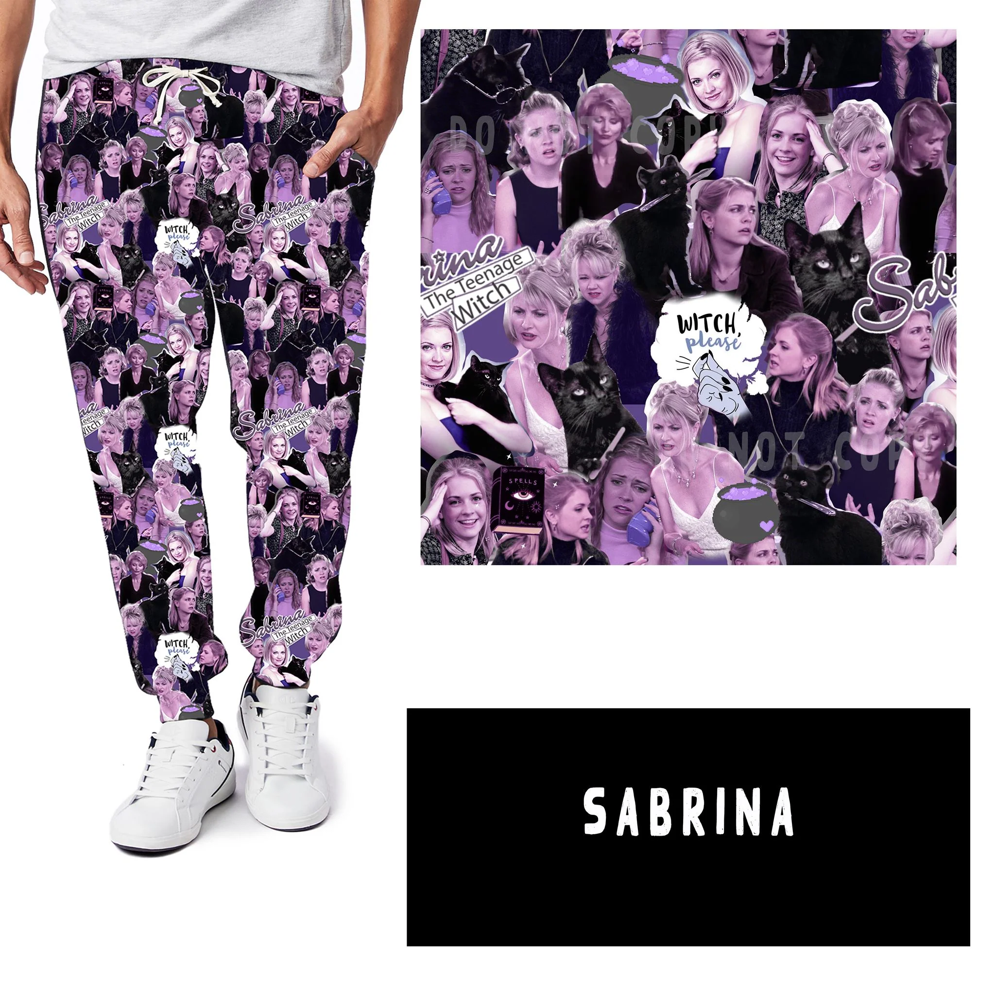 NOSTALGIC WEIRDOS RUN-SABRINA LEGGINGS/JOGGERS - Image 2