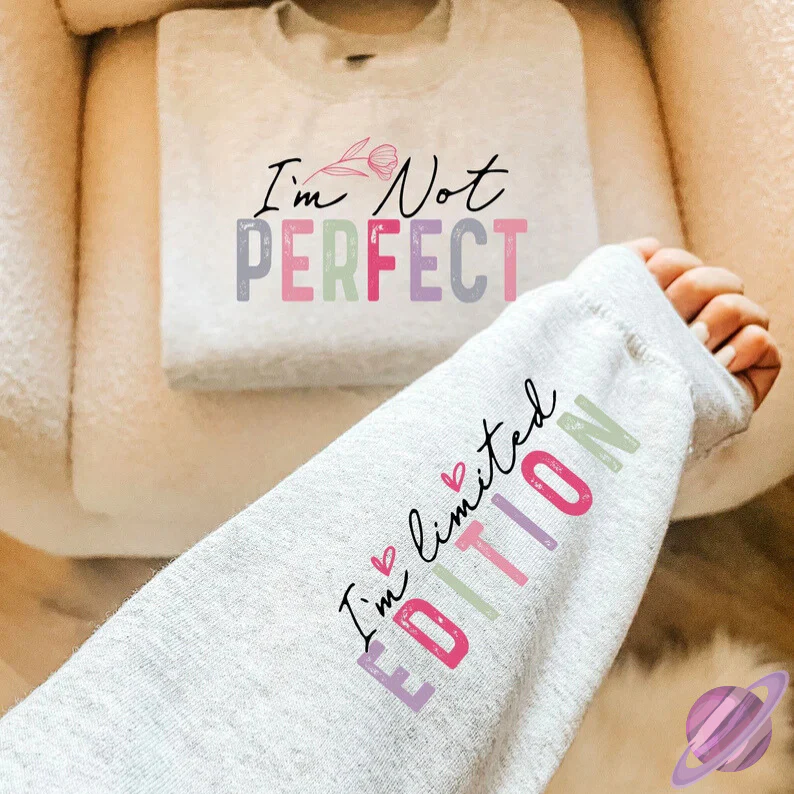 NOT PERFECT SWEATSHIRT W/ SLEEVE PRINT - Image 2
