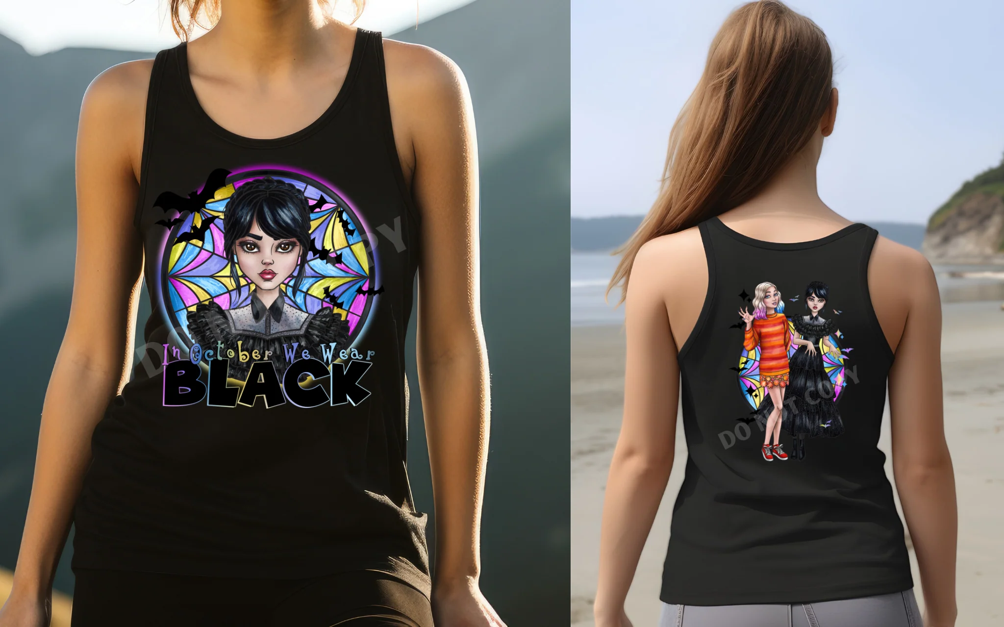 OCT BLACK TANK DOUBLE SIDED