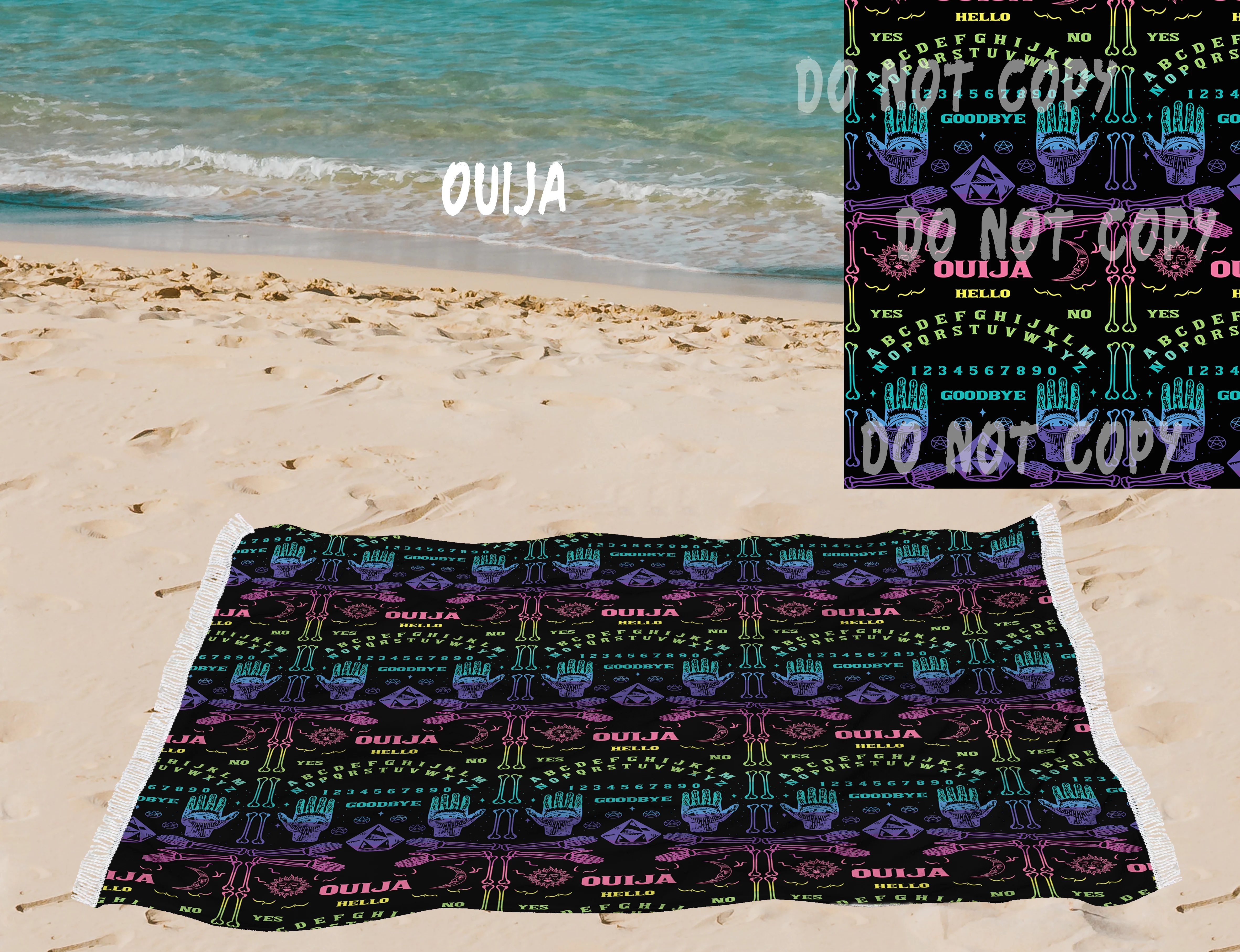 Ouija -OVERSIZED BEACH TOWEL 6-PREORDER CLOSING 3/20