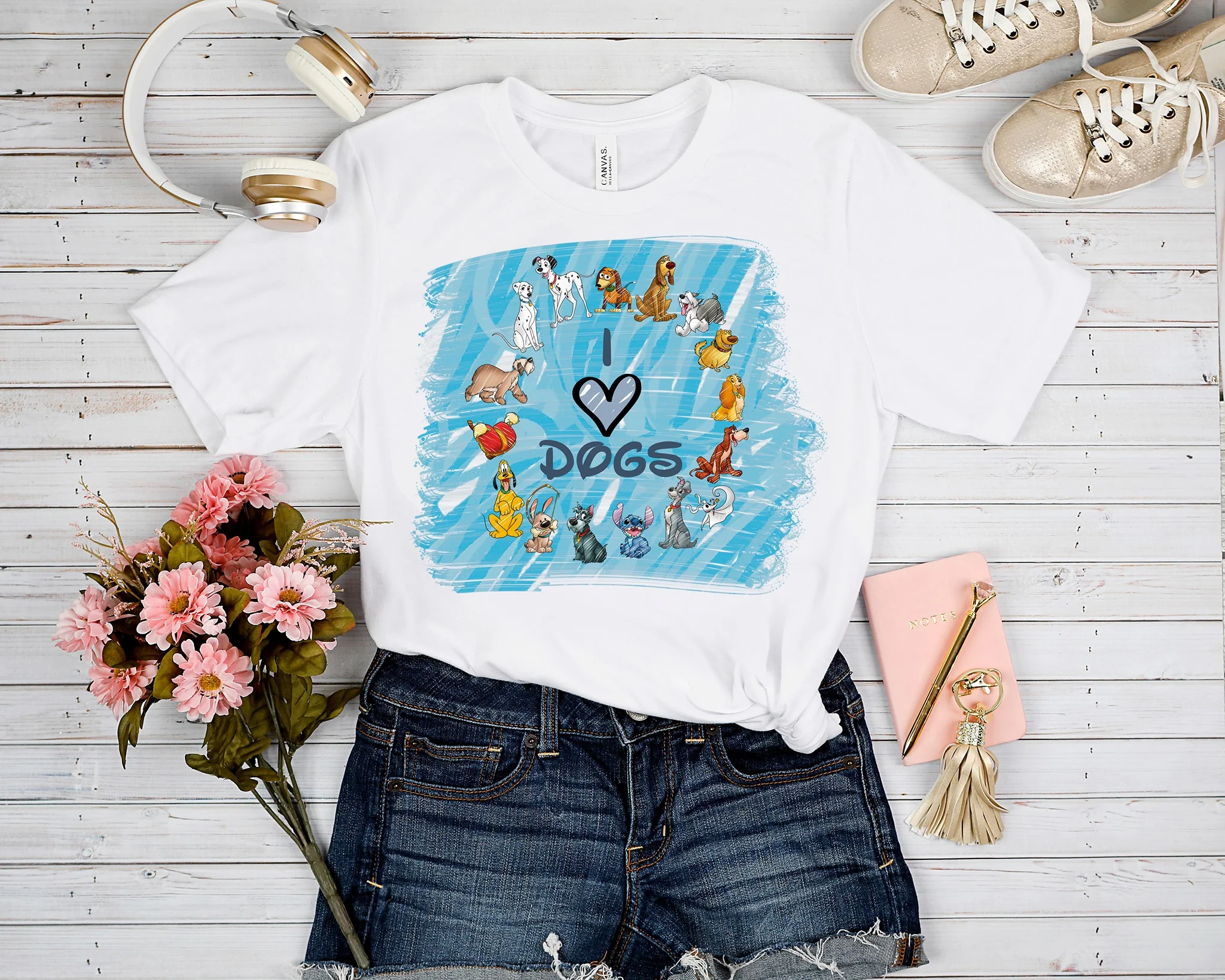 OUTFIT 6- ALL THE DOGS TEE
