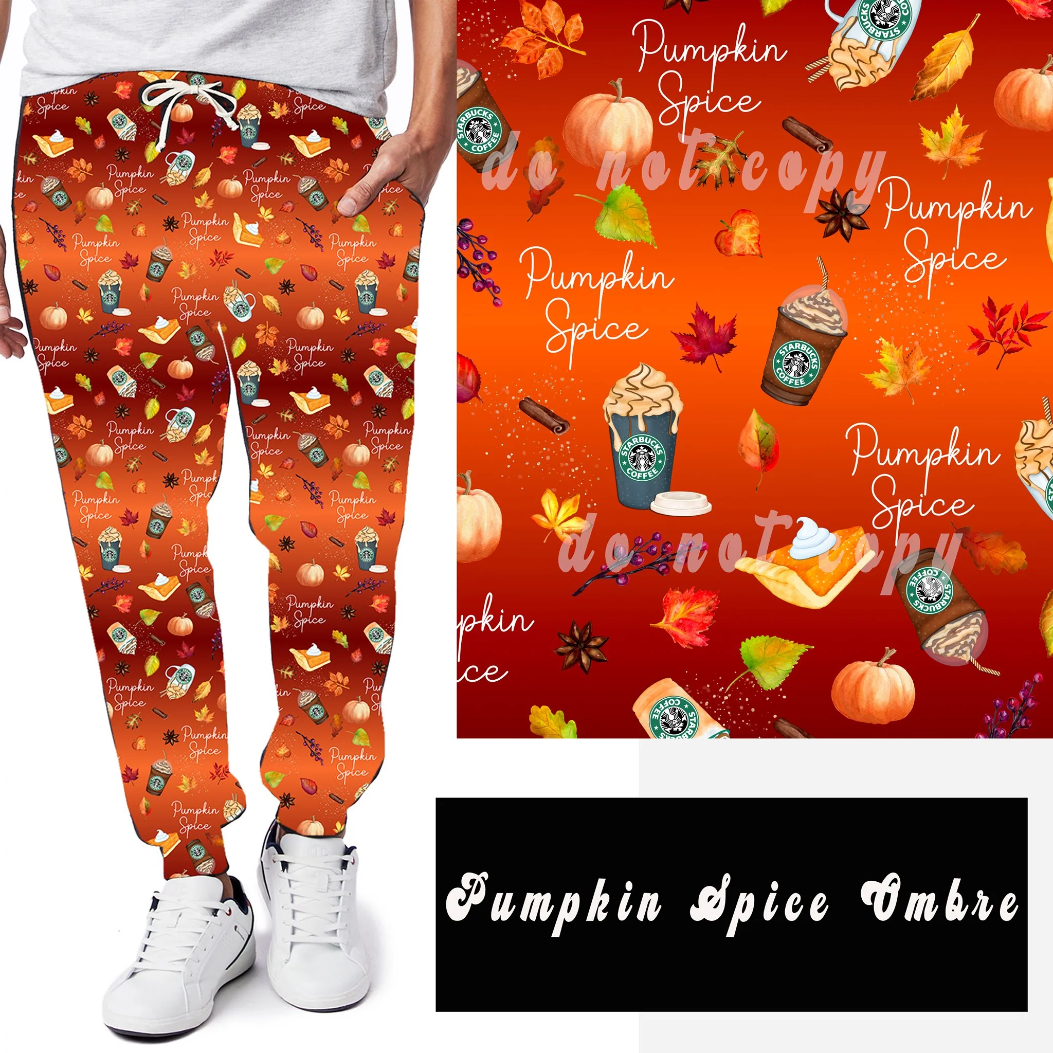 OUTFIT 6-PUMPKIN SPICE OMBRE LEGGINGS/JOGGERS - Image 2