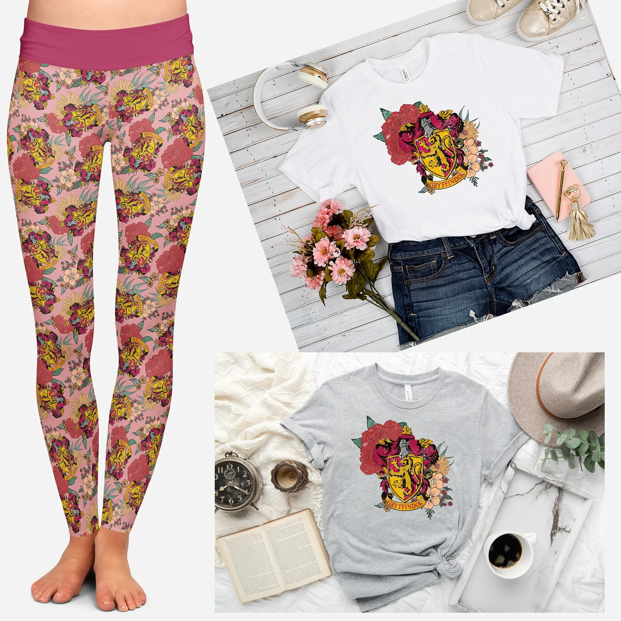 OUTFIT RUN 3-RED HOUSE FLORAL TEE - Image 5