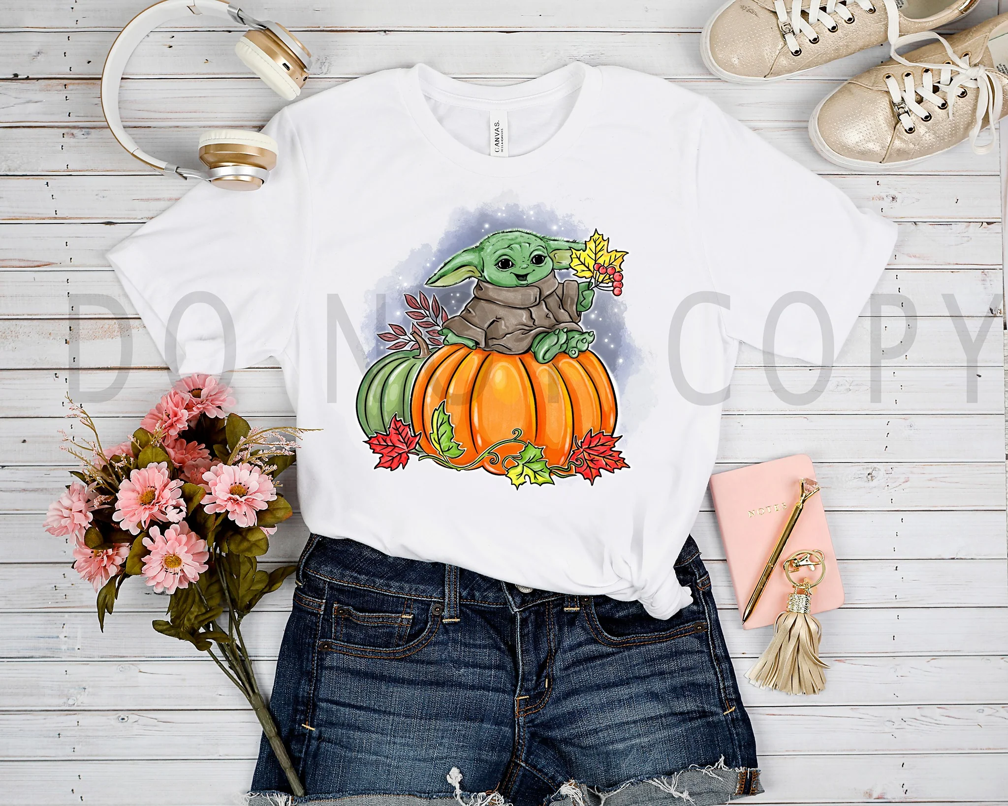 OUTFIT RUN 4- HALLOWEEN GREEN BABY TEE - Image 2