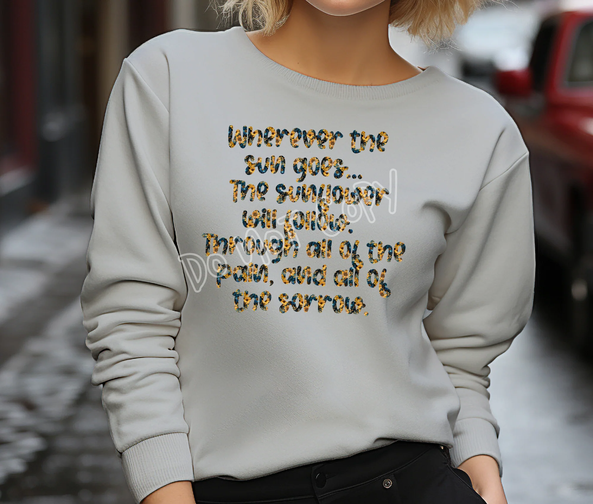 PAINT SUNFLOWER - CREWNECK SWEATSHIRT-FLARES 4 - PREORDER CLOSING 11/24 ETA JANUARY