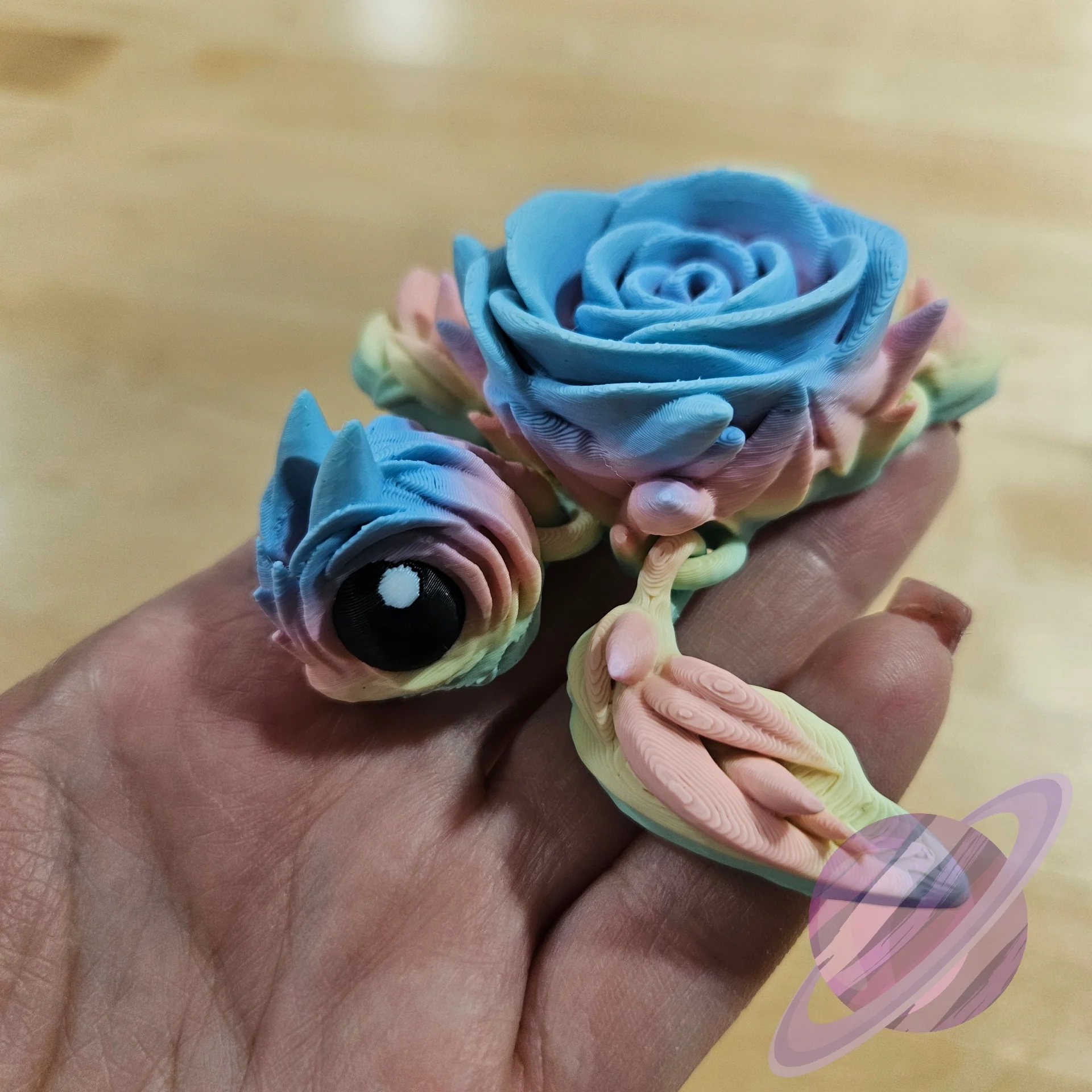 PASTEL ROSE TURTLE-3D PRINTED STRAW BUDDY - Image 10