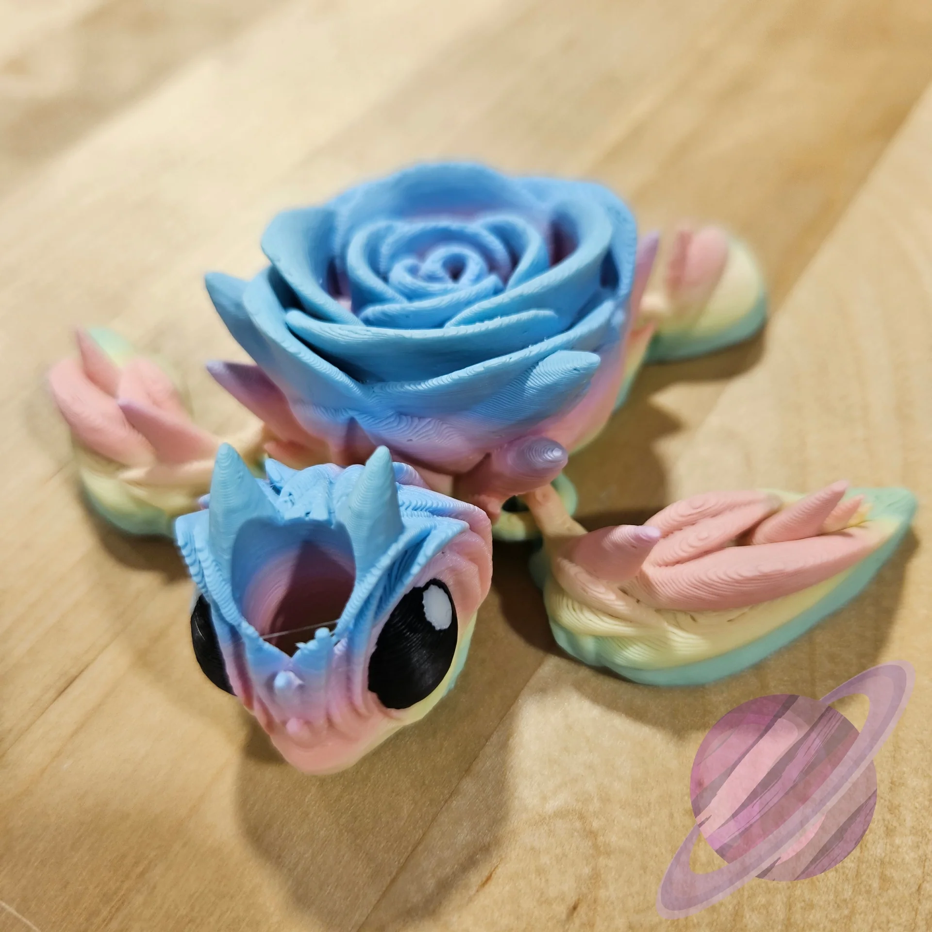 PASTEL ROSE TURTLE-3D PRINTED STRAW BUDDY - Image 11
