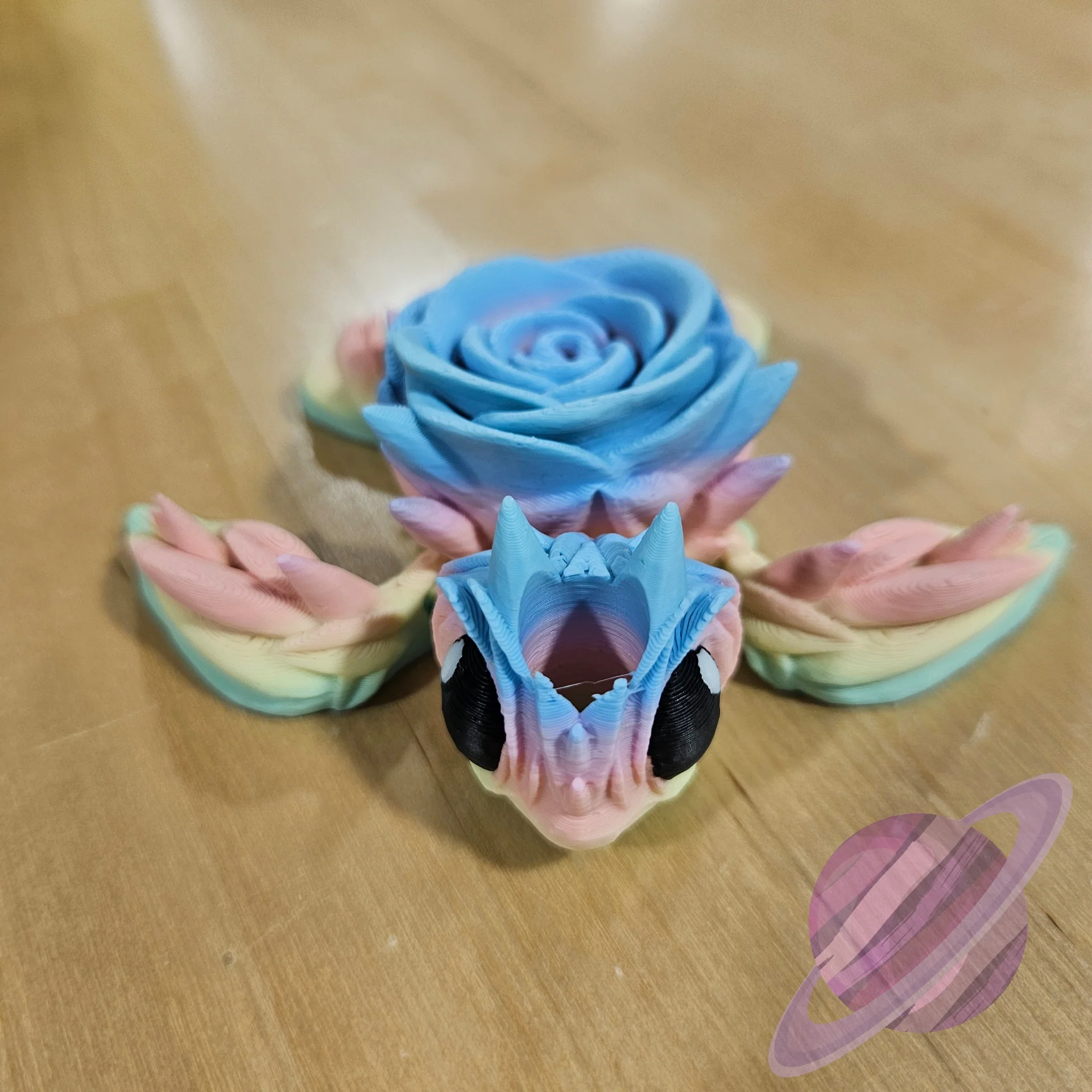 PASTEL ROSE TURTLE-3D PRINTED STRAW BUDDY - Image 4