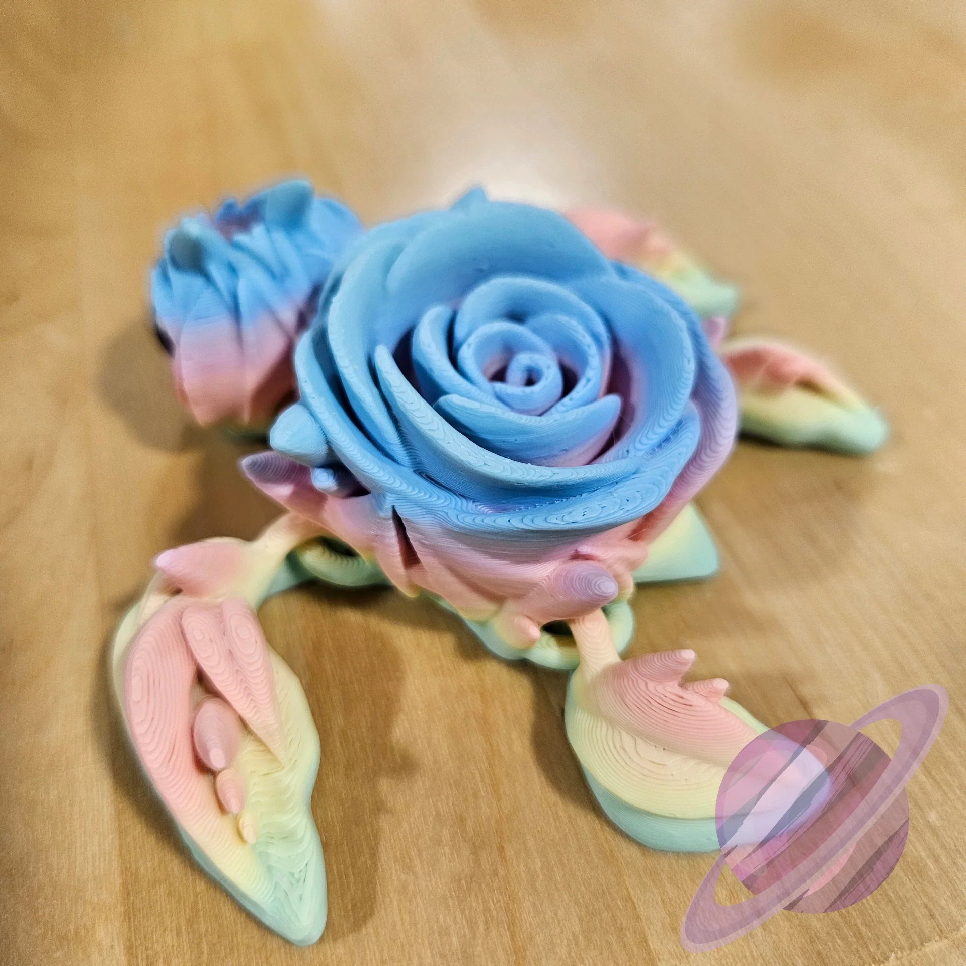 PASTEL ROSE TURTLE-3D PRINTED STRAW BUDDY - Image 8