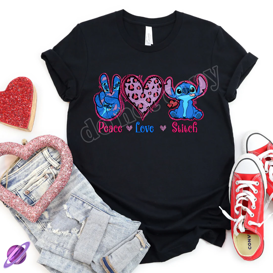 PEACE LOVE BLUE TEE
