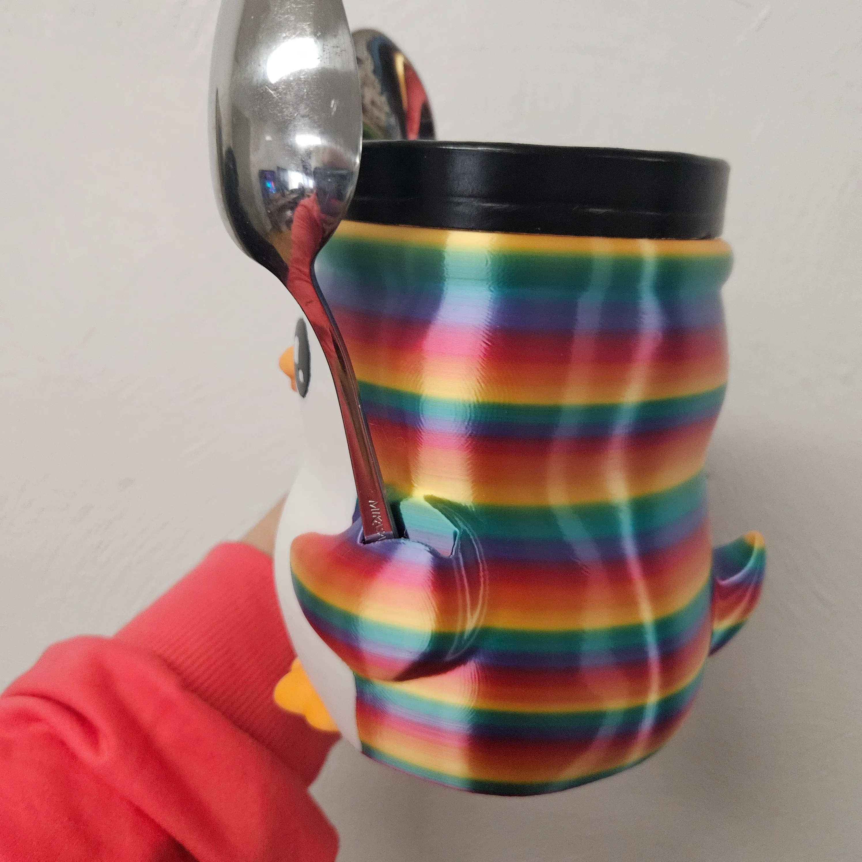 PEBBLE THE PENGUIN- 3D PRINTED ICE CREAM PINT HOLDER - Image 11