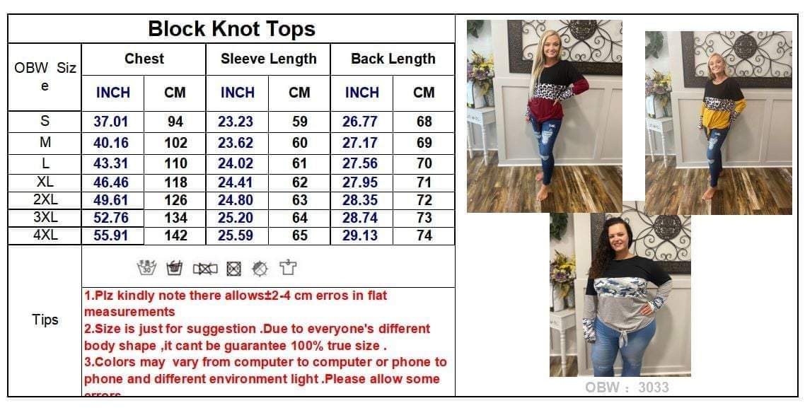 Pink Color Block Knot Tops - Image 6