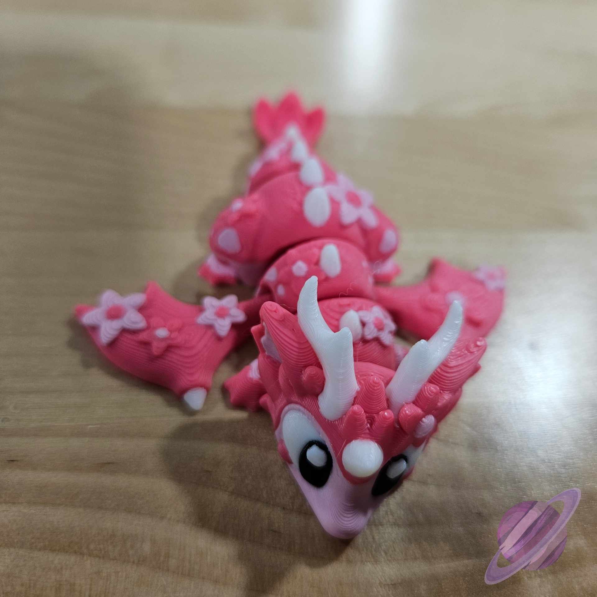 3D PRINTED PINK SAKURA DRAGON AND EGG - Image 4