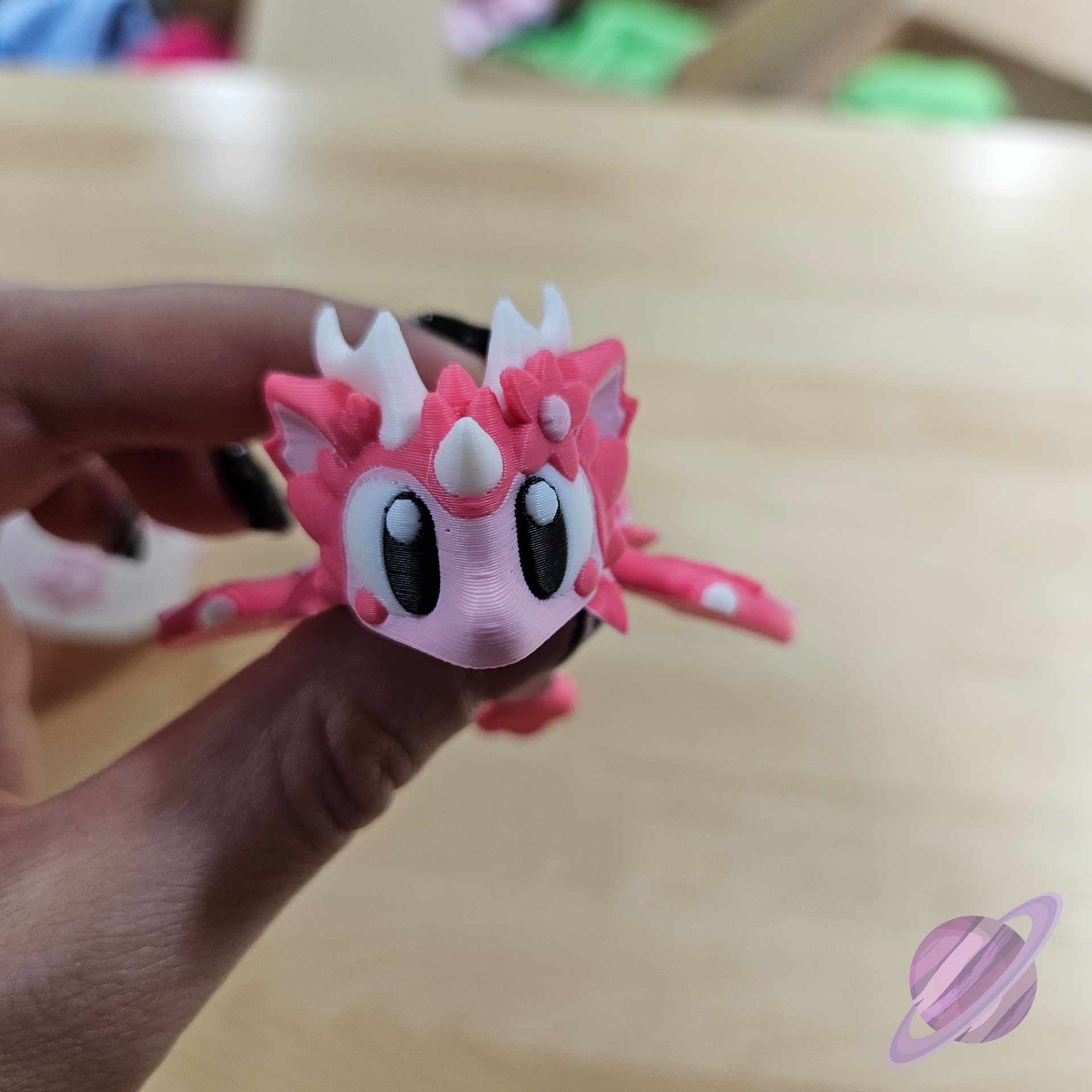 3D PRINTED PINK SAKURA DRAGON AND EGG - Image 5