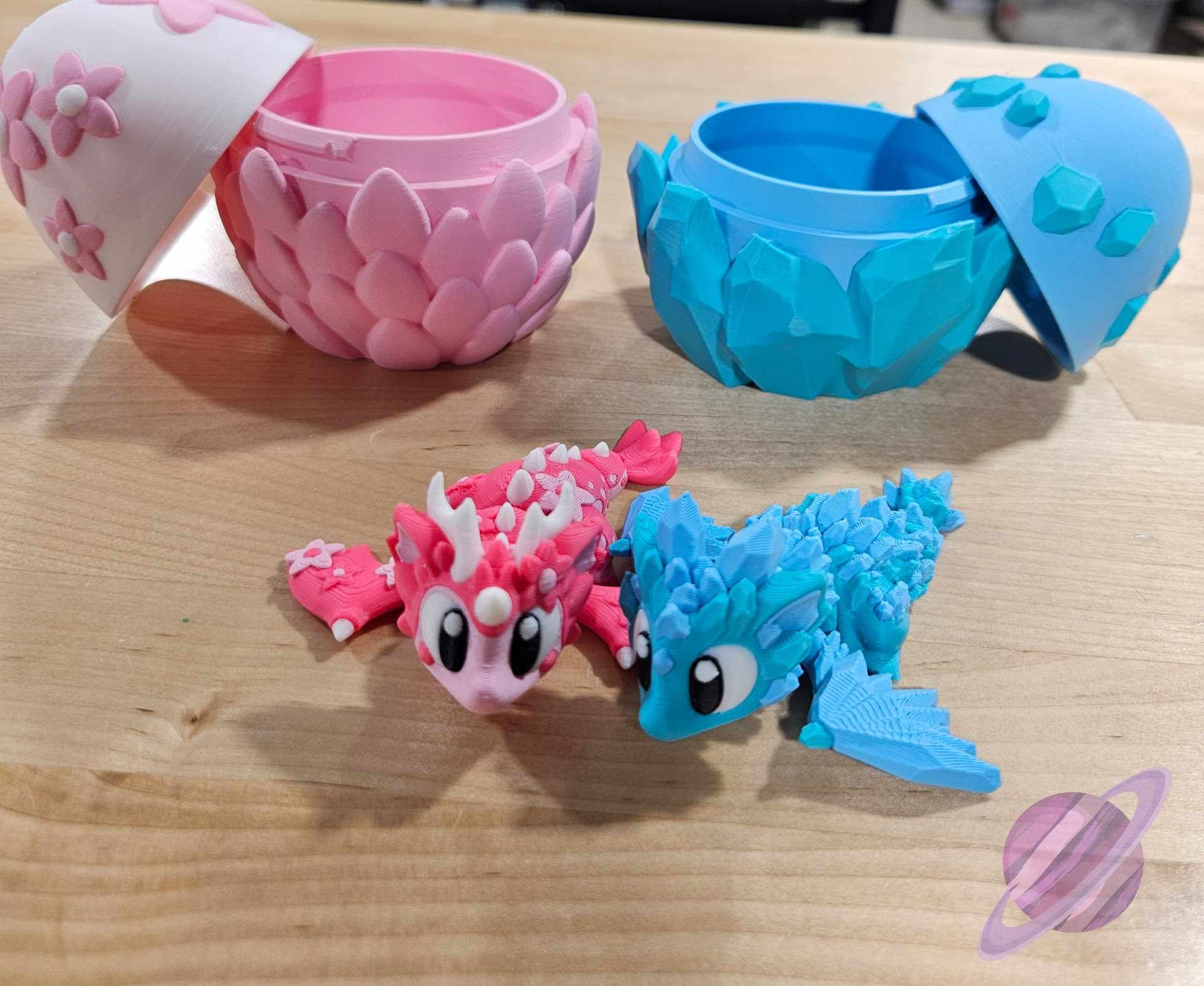 3D PRINTED PINK SAKURA DRAGON AND EGG - Image 8