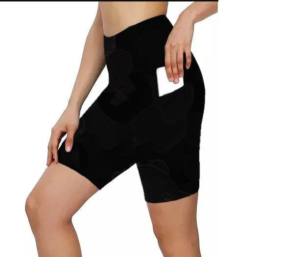 POCKET BIKER SHORTS-PLUM PURPLE - Image 3
