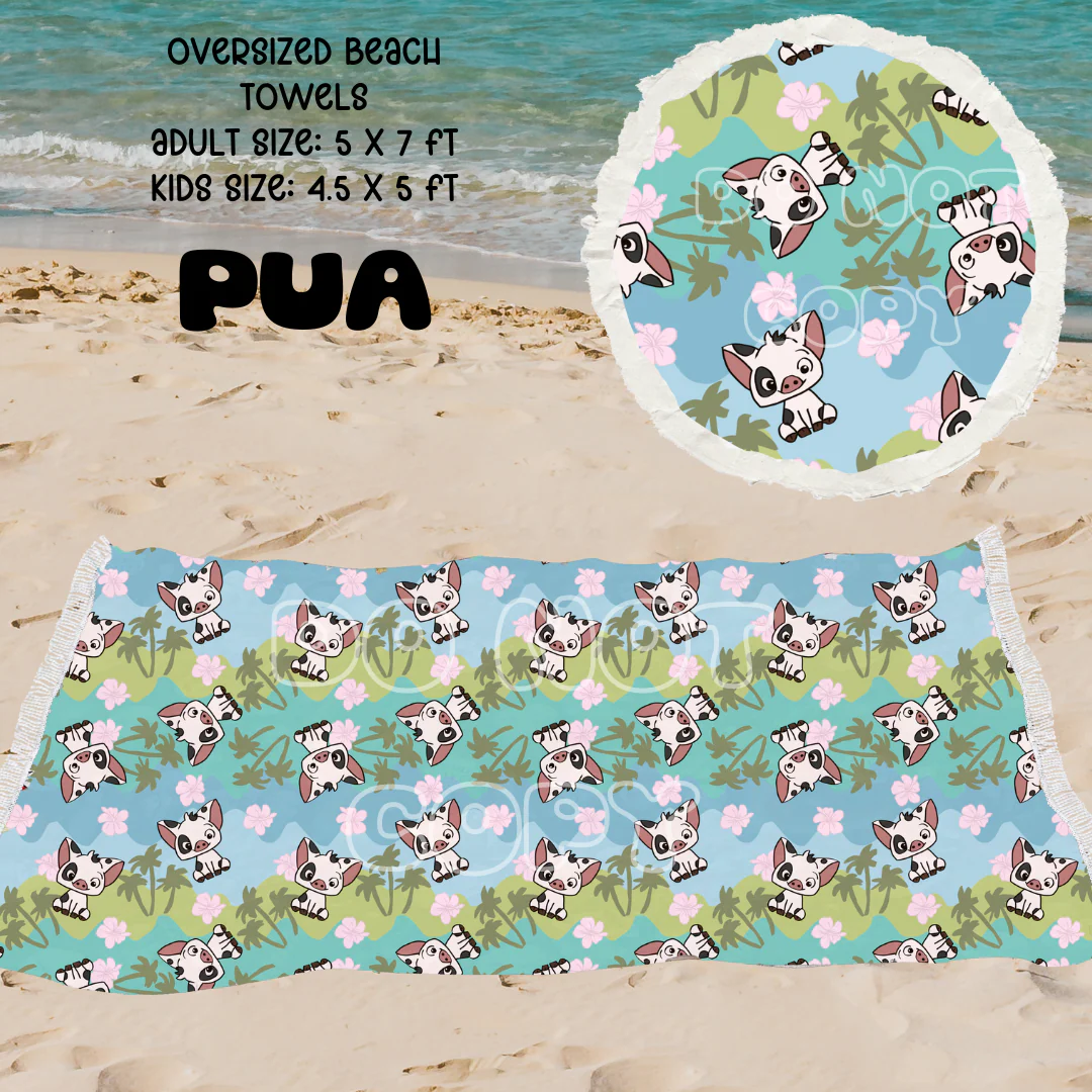 PUA -OVERSIZED BEACH TOWEL 6-PREORDER CLOSING 3/20