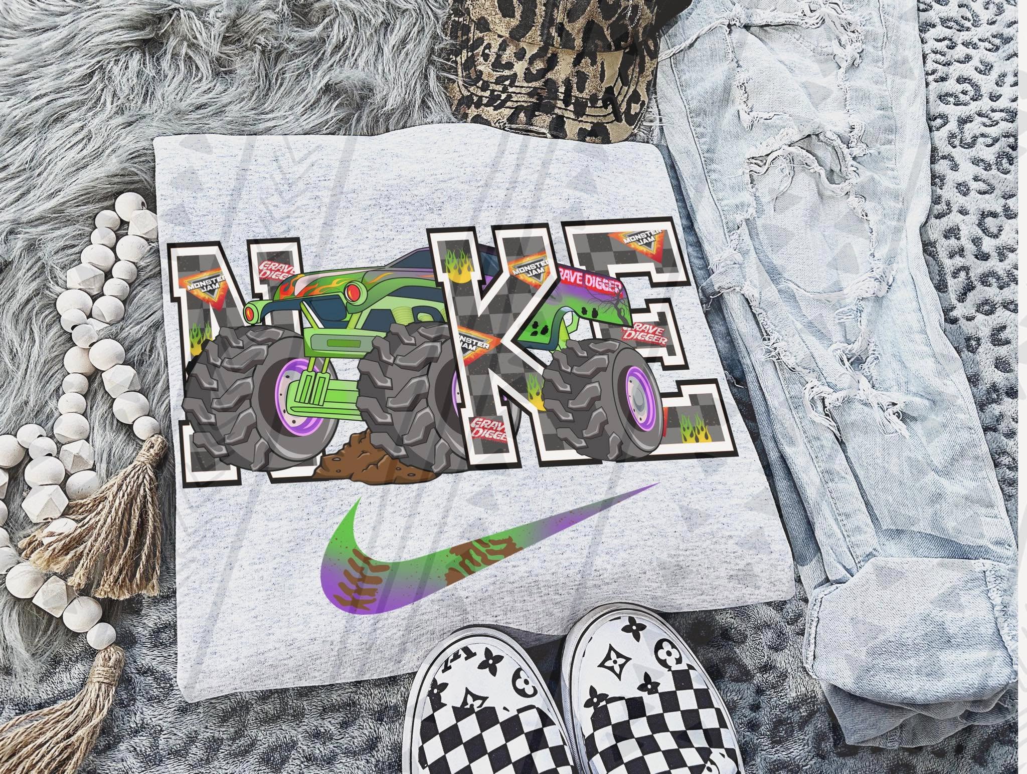 PURPLE SWISH MONSTER TRUCK SWEATSHIRT