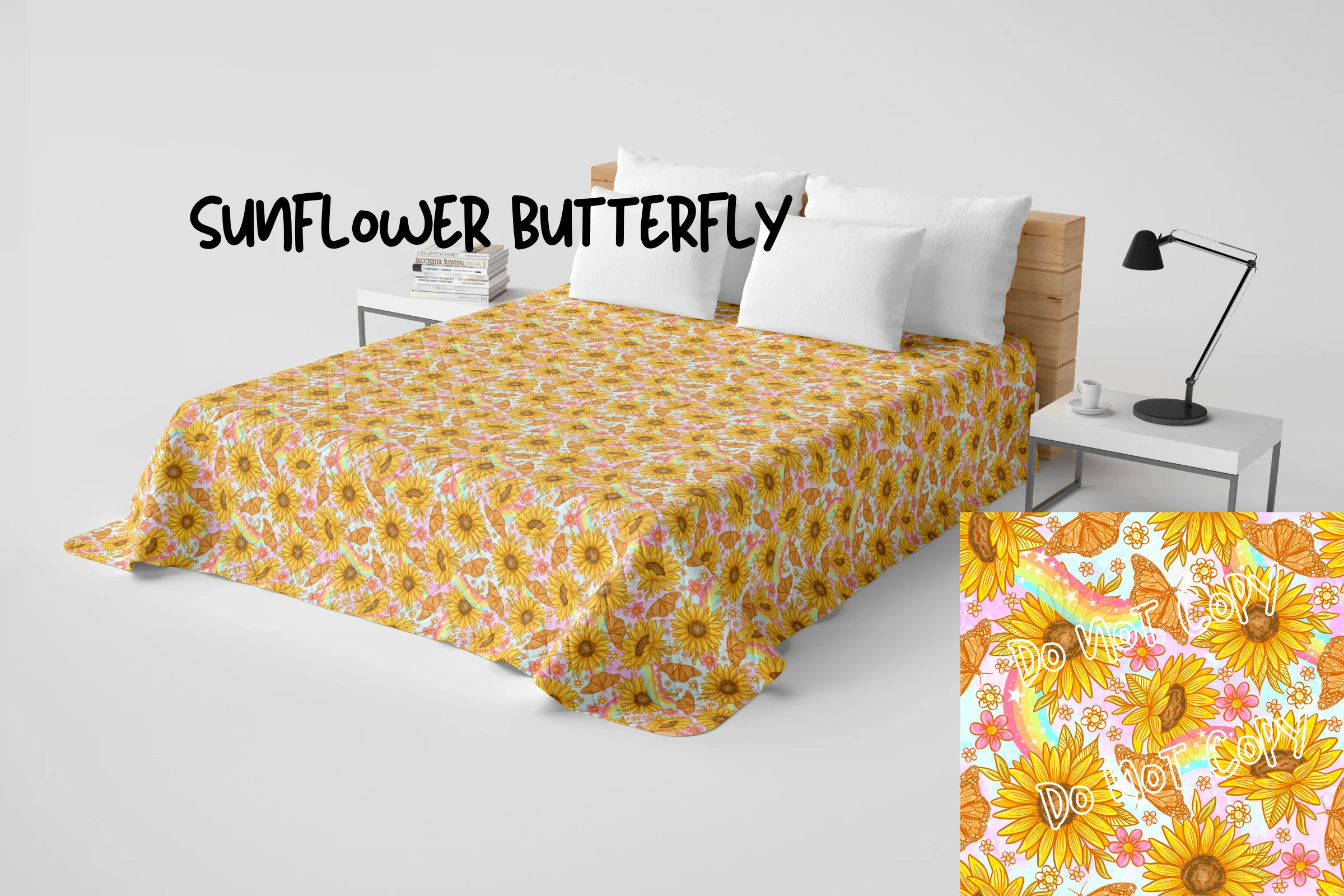 QUILT RUN 4-SUNFLOWER BUTTERFLY - PREORDER CLOSING 6/16