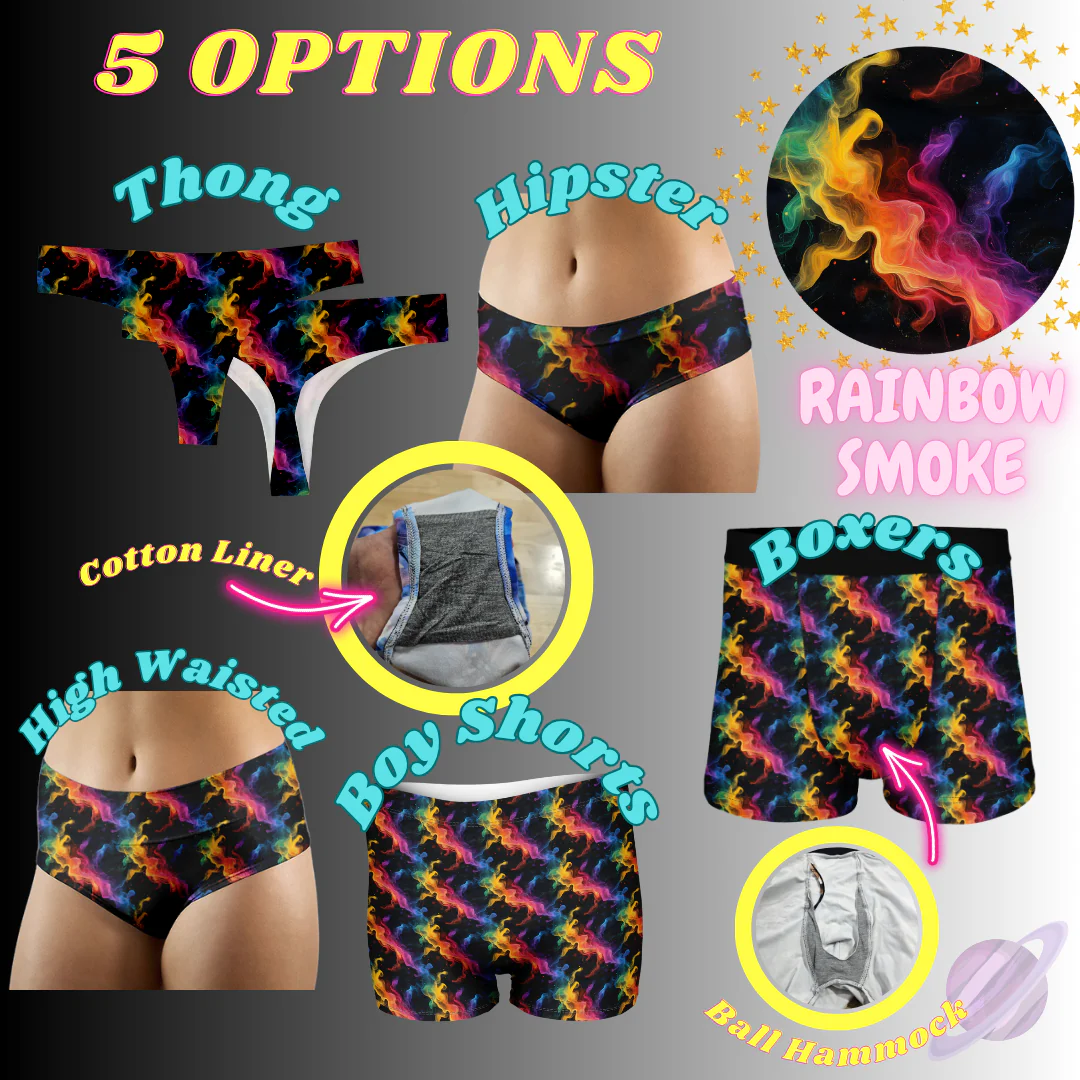 RAINBOW SMOKE- UNDERWEAR 3 PREORDER CLOSING 3/27