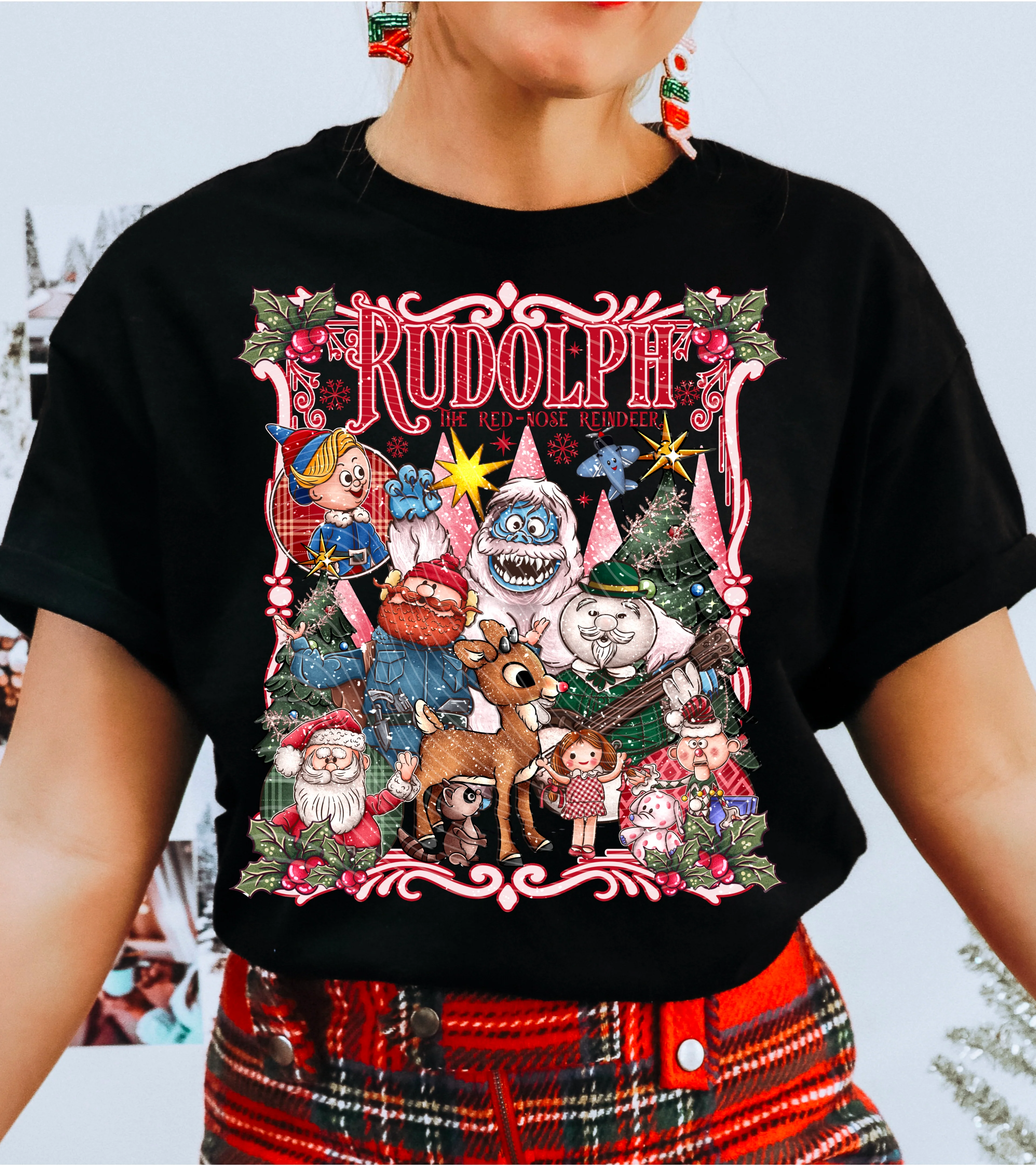 RED NOSE DEER TEE