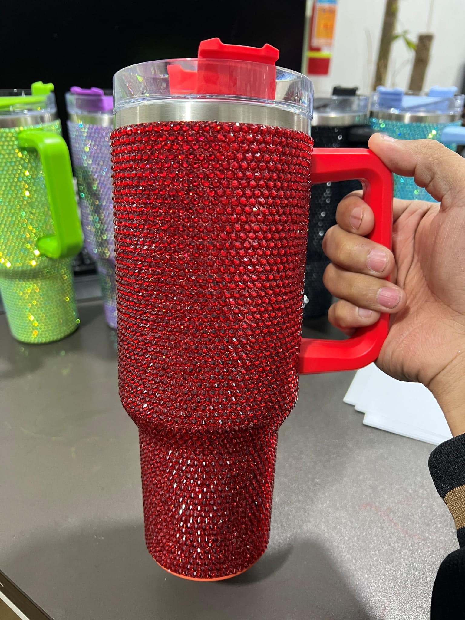 Rhinestone 40oz Tumblers-9 COLORS AVAILABLE - Image 12