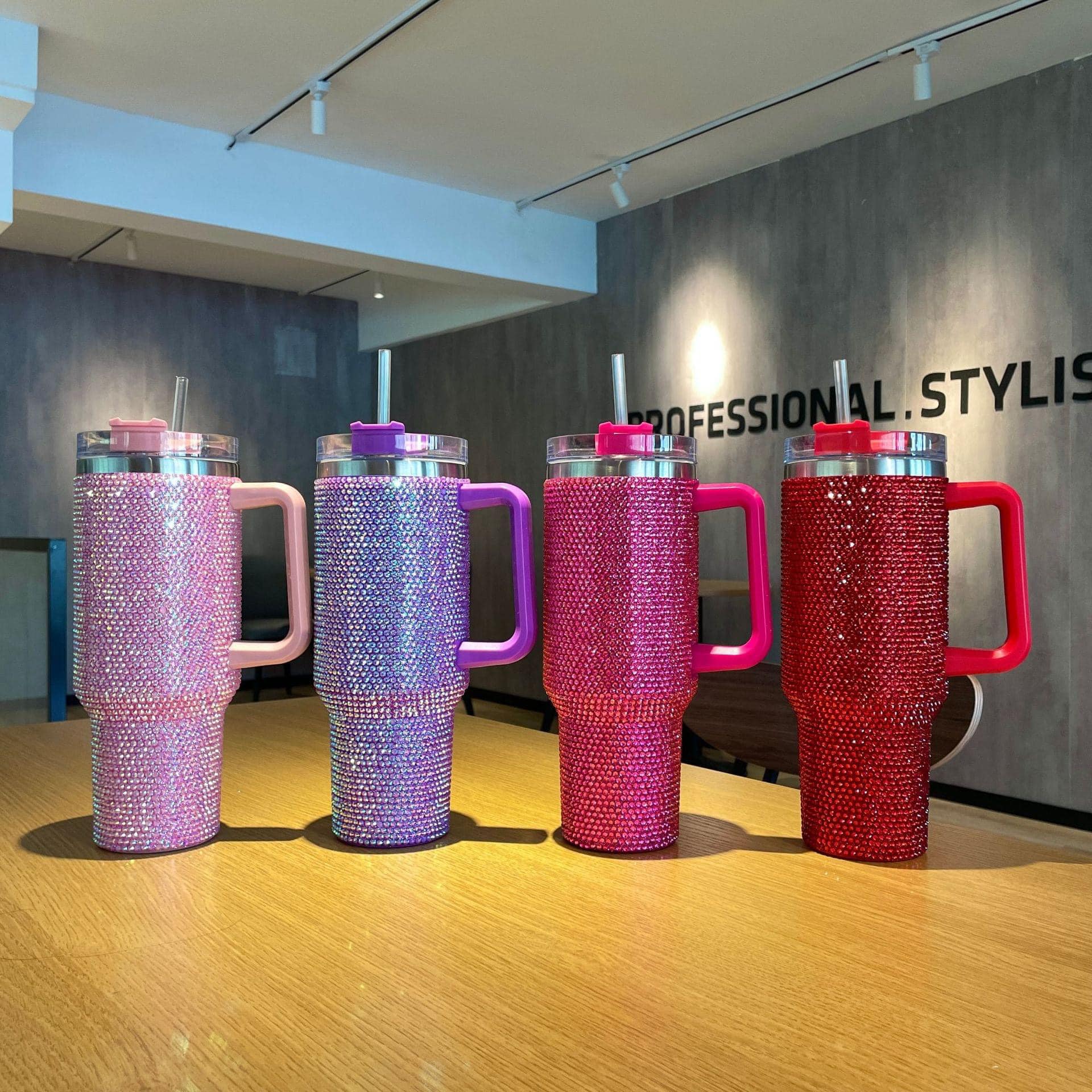 Rhinestone 40oz Tumblers-9 COLORS AVAILABLE - Image 2
