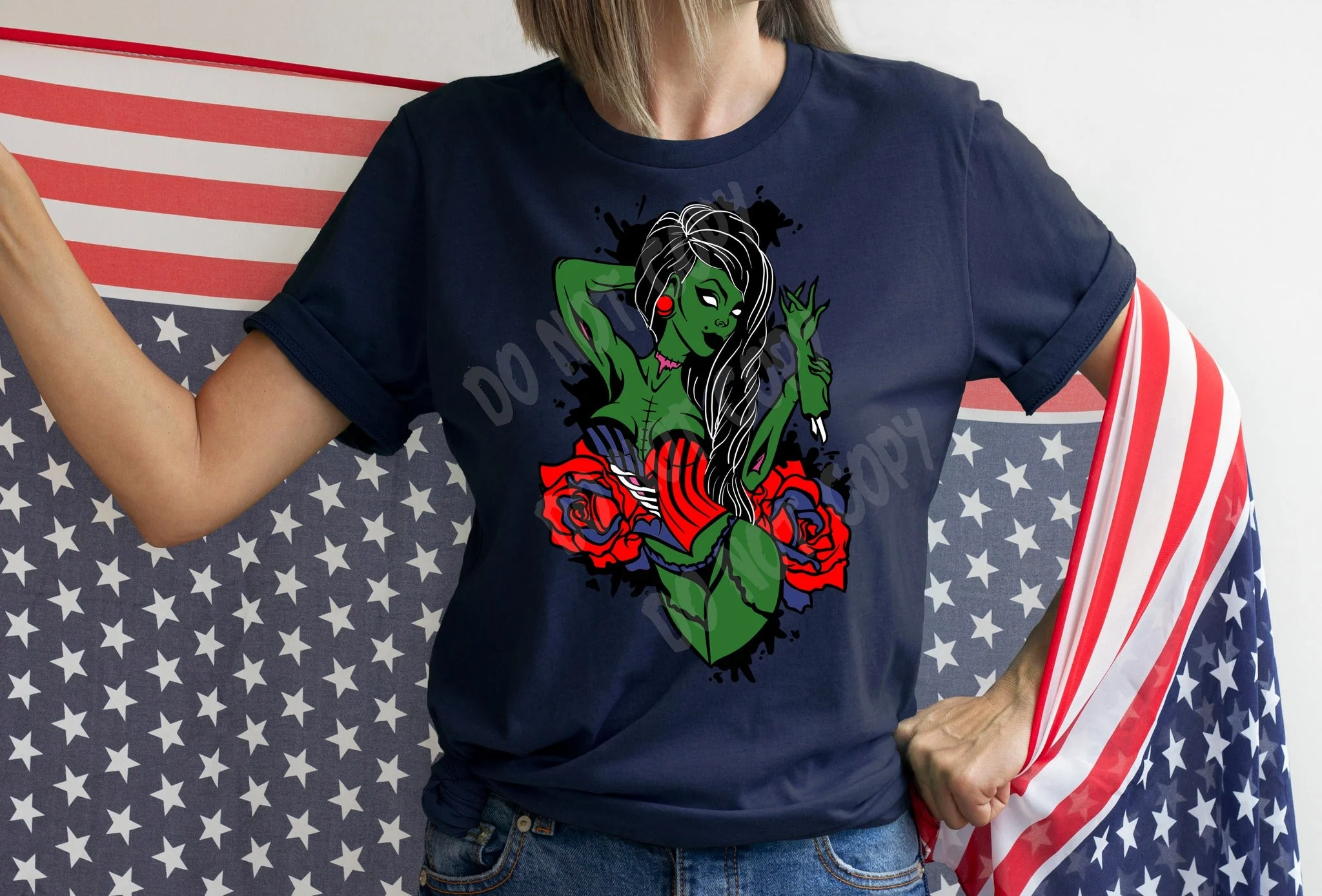 RWB ZOMBIE PIN UP- UNISEX TEE