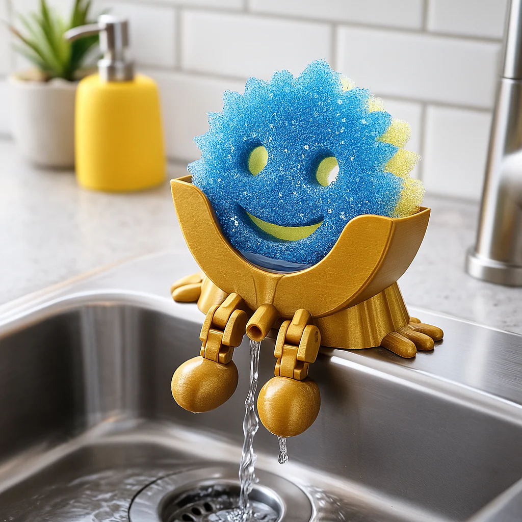 SCRUB DAD SPONGE HOLDER-3D PRINTED - Image 2