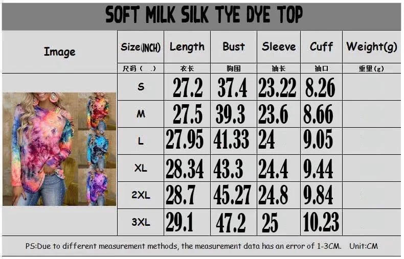 SLEEVELESS, Short Sleeve, Long Sleev3 TIE DYE TOPS - Image 4