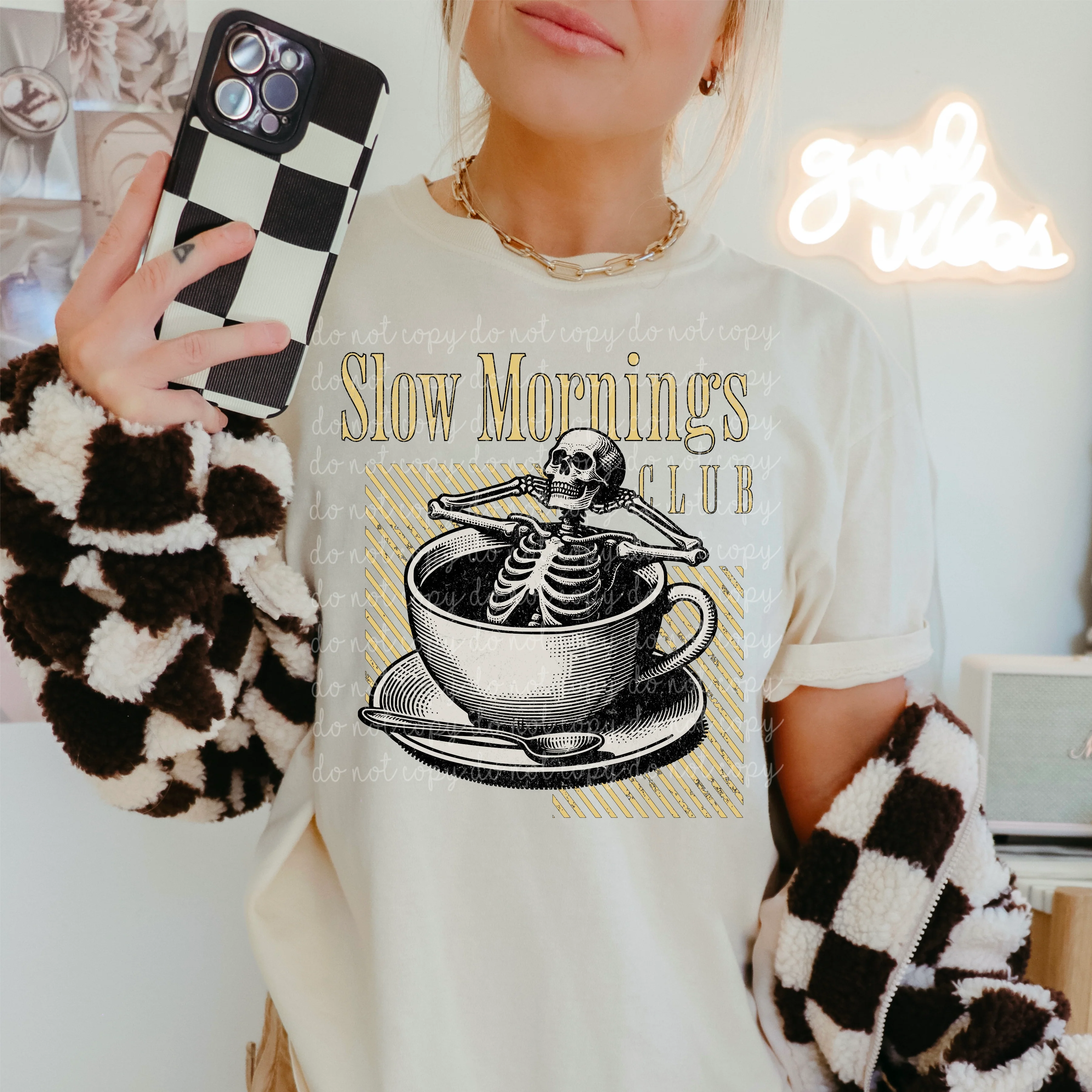 SLOW MORNINGS CLUB TEE - Image 2