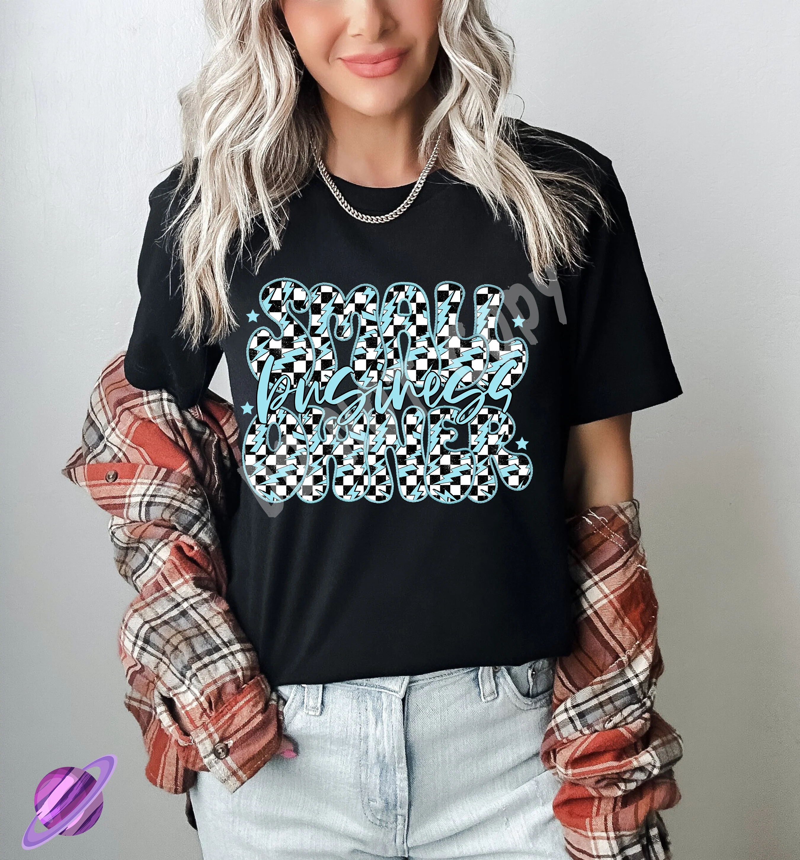 SMALL BIZ BLUE TEE
