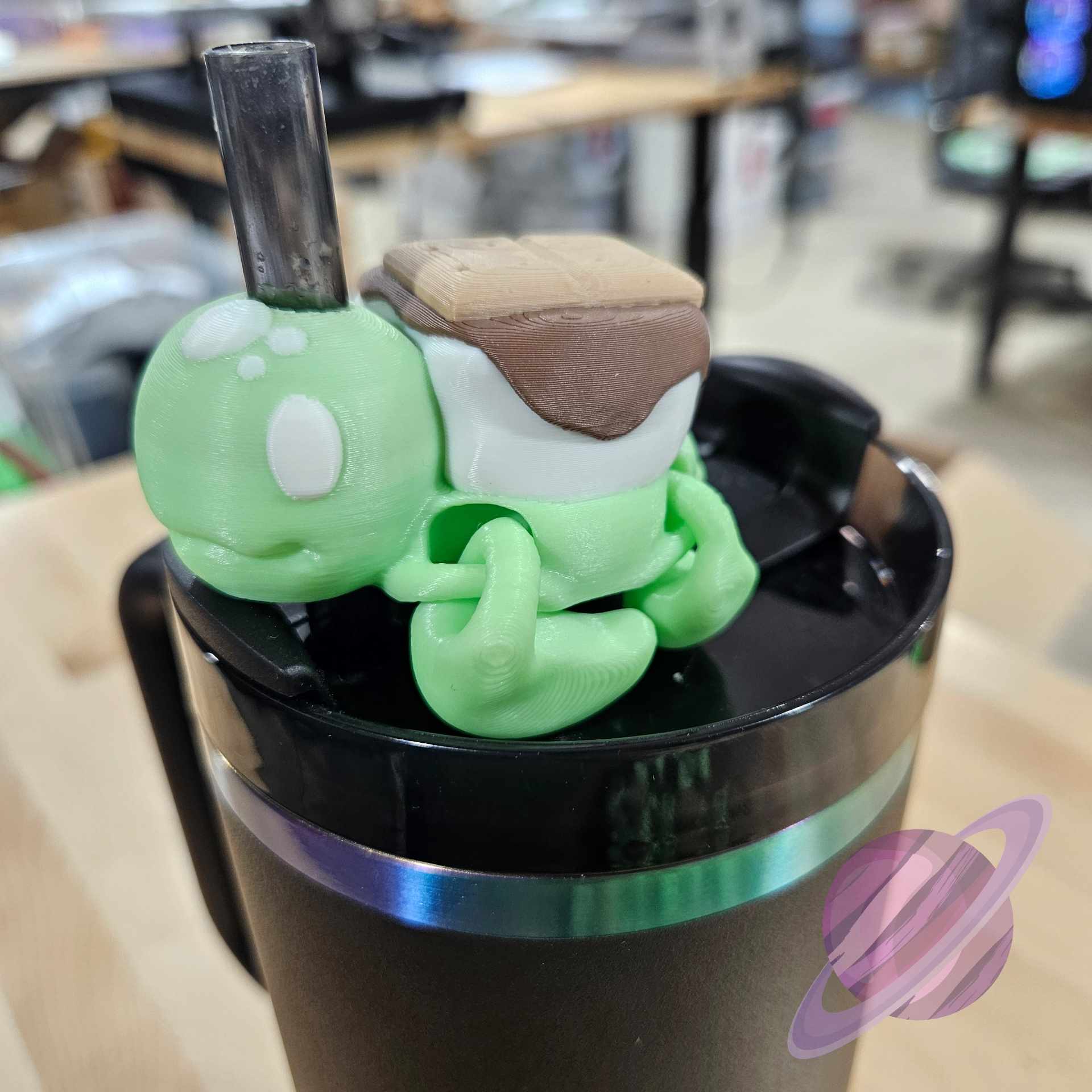 SMORE TURTLE-3D PRINTED STRAW BUDDY - Image 2