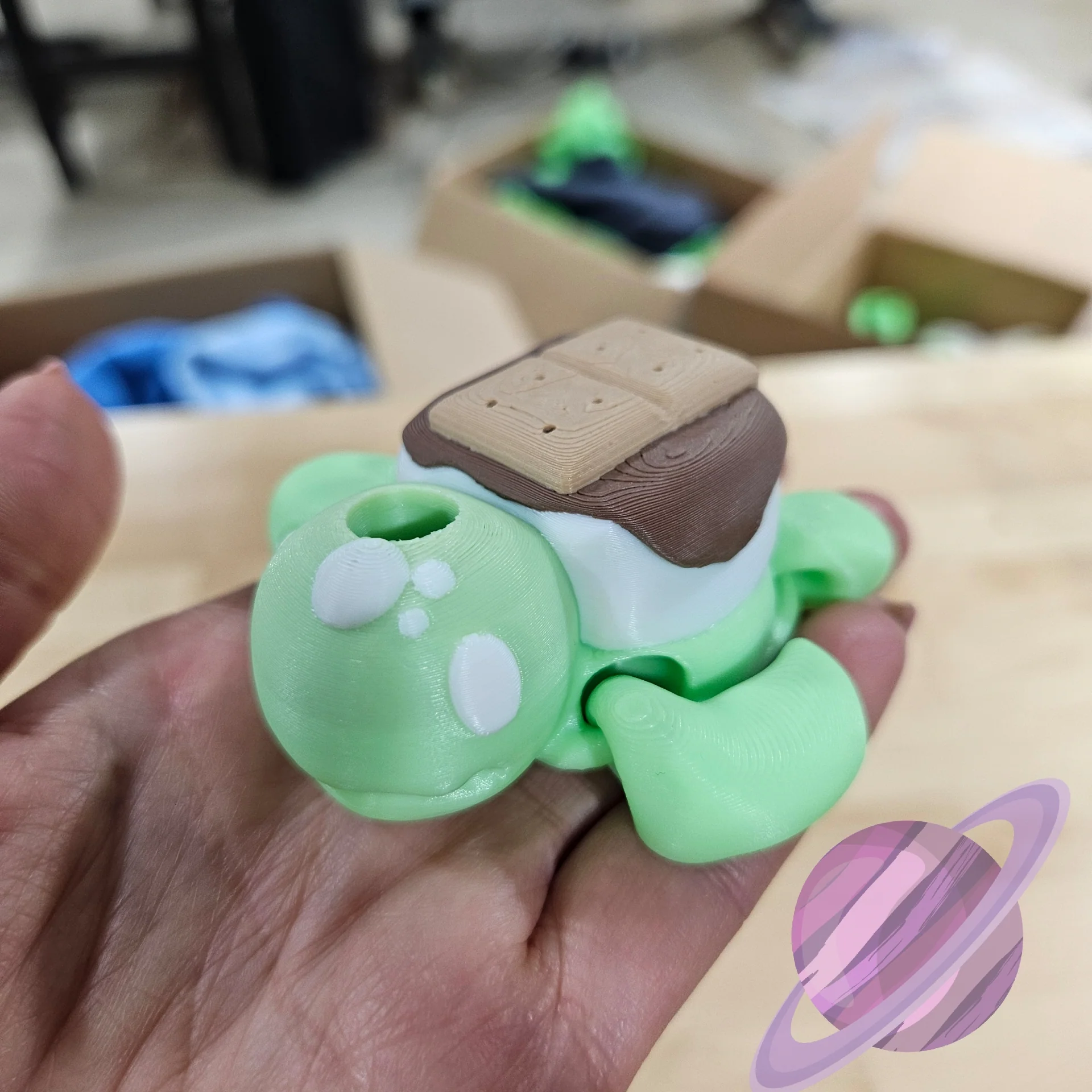 SMORE TURTLE-3D PRINTED STRAW BUDDY - Image 4