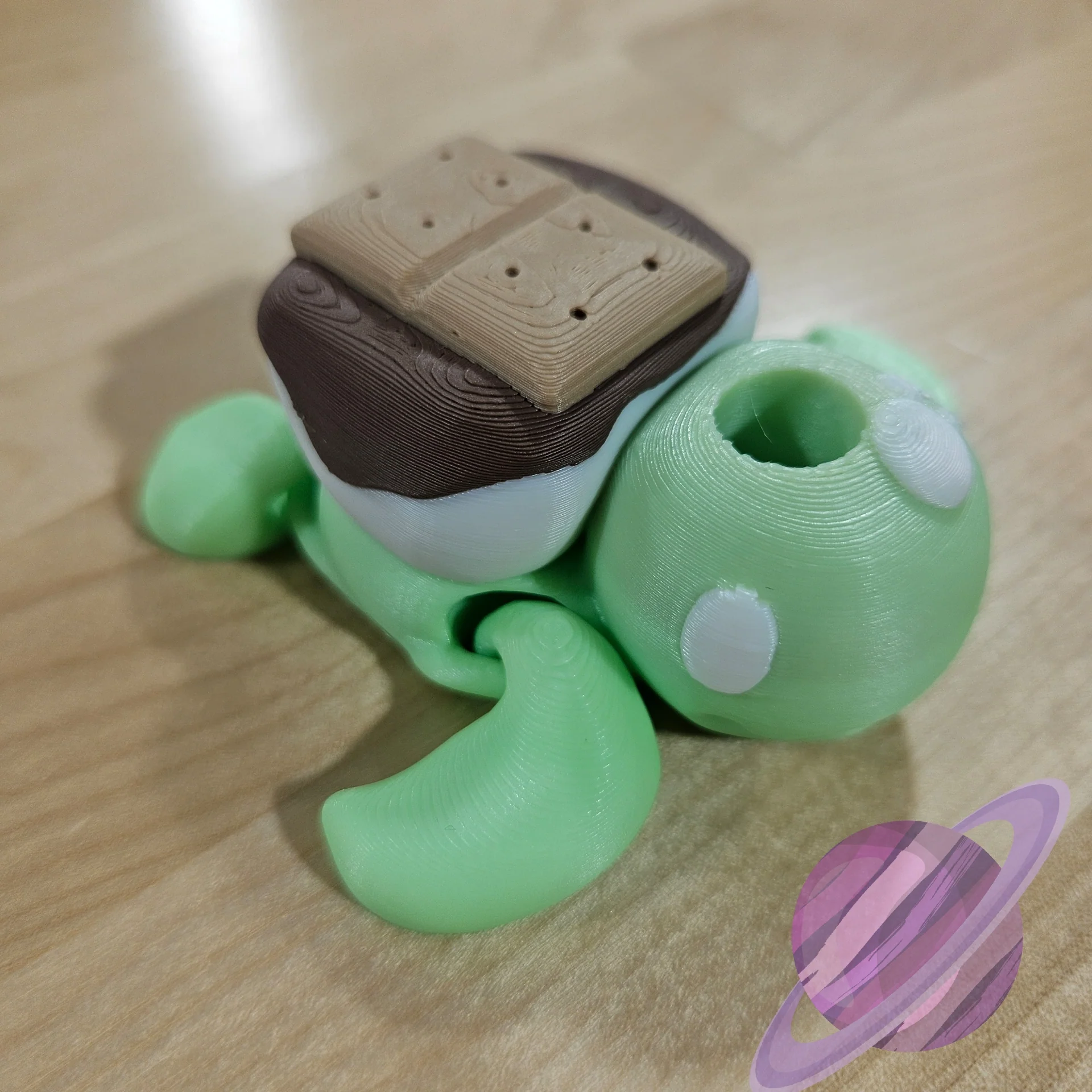 SMORE TURTLE-3D PRINTED STRAW BUDDY - Image 5
