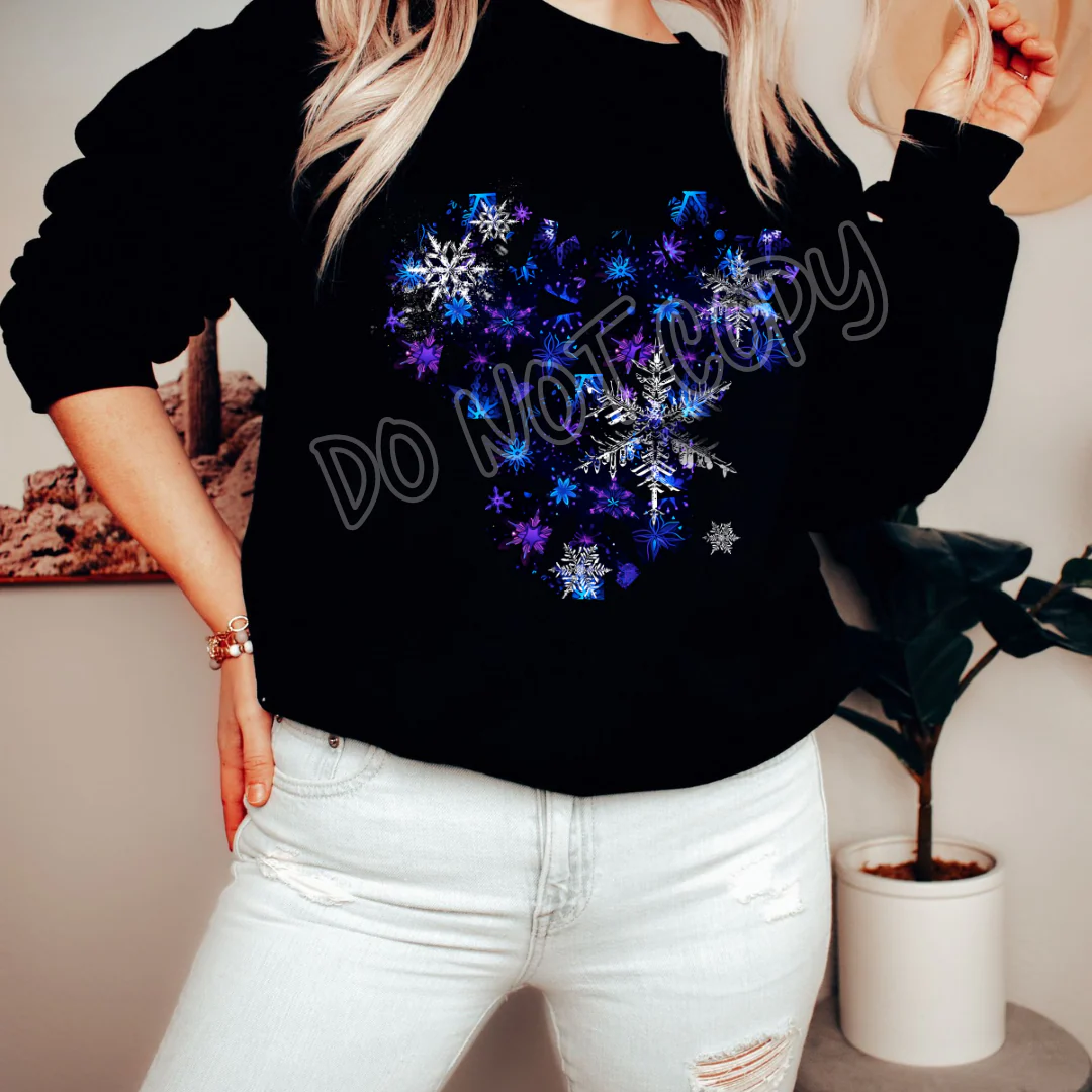 SNOW FLAKES - HOLIDAY RUN 2 - UNISEX TEE